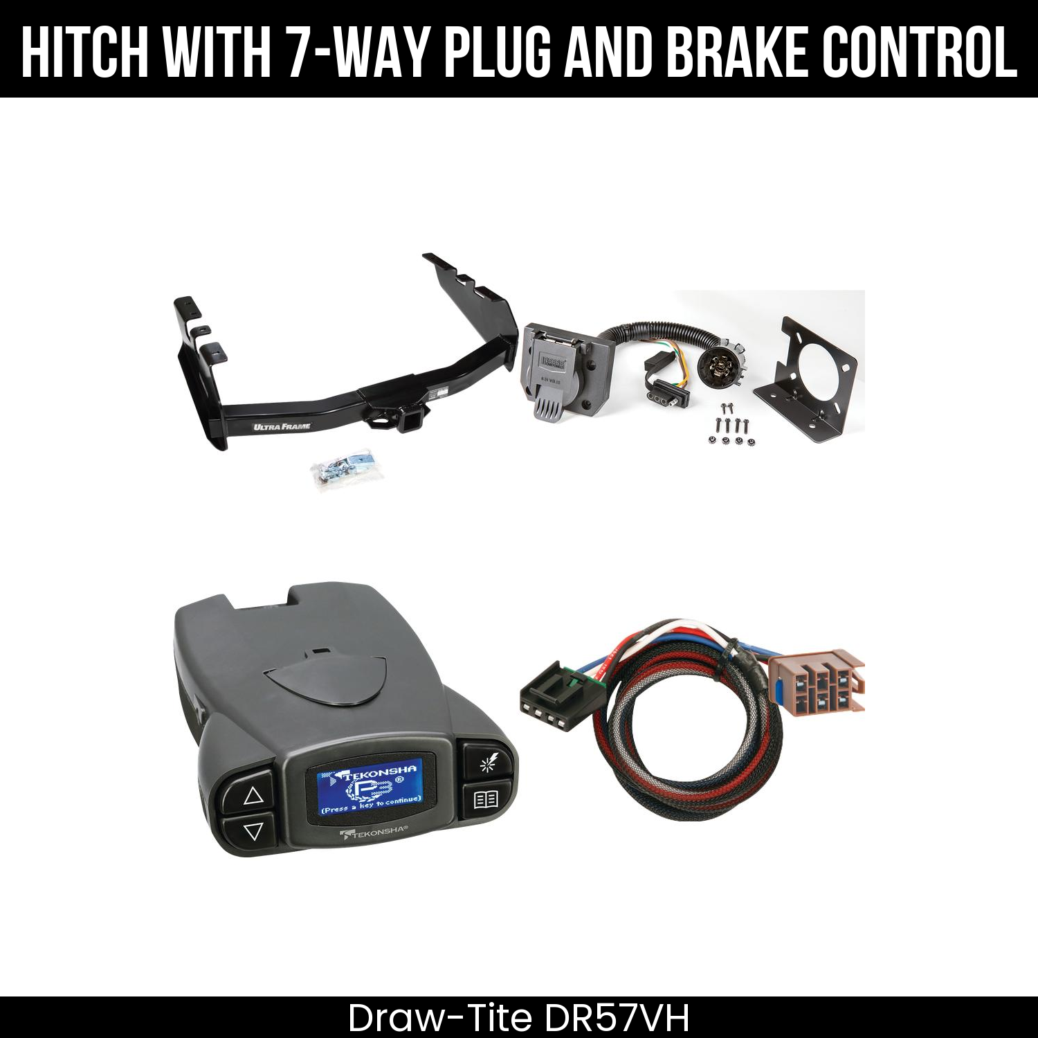 Trailer Hitch , 7-Way , Tekonsha Prodigy P3 Brake Control
