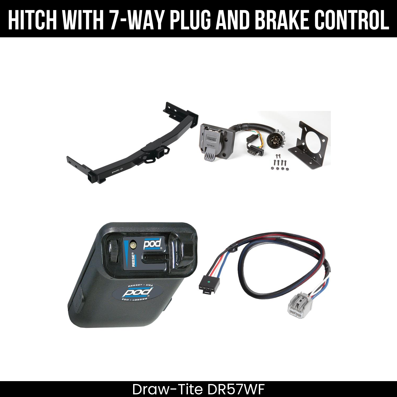 Trailer Hitch , 7-Way , Reese POD Brake Control