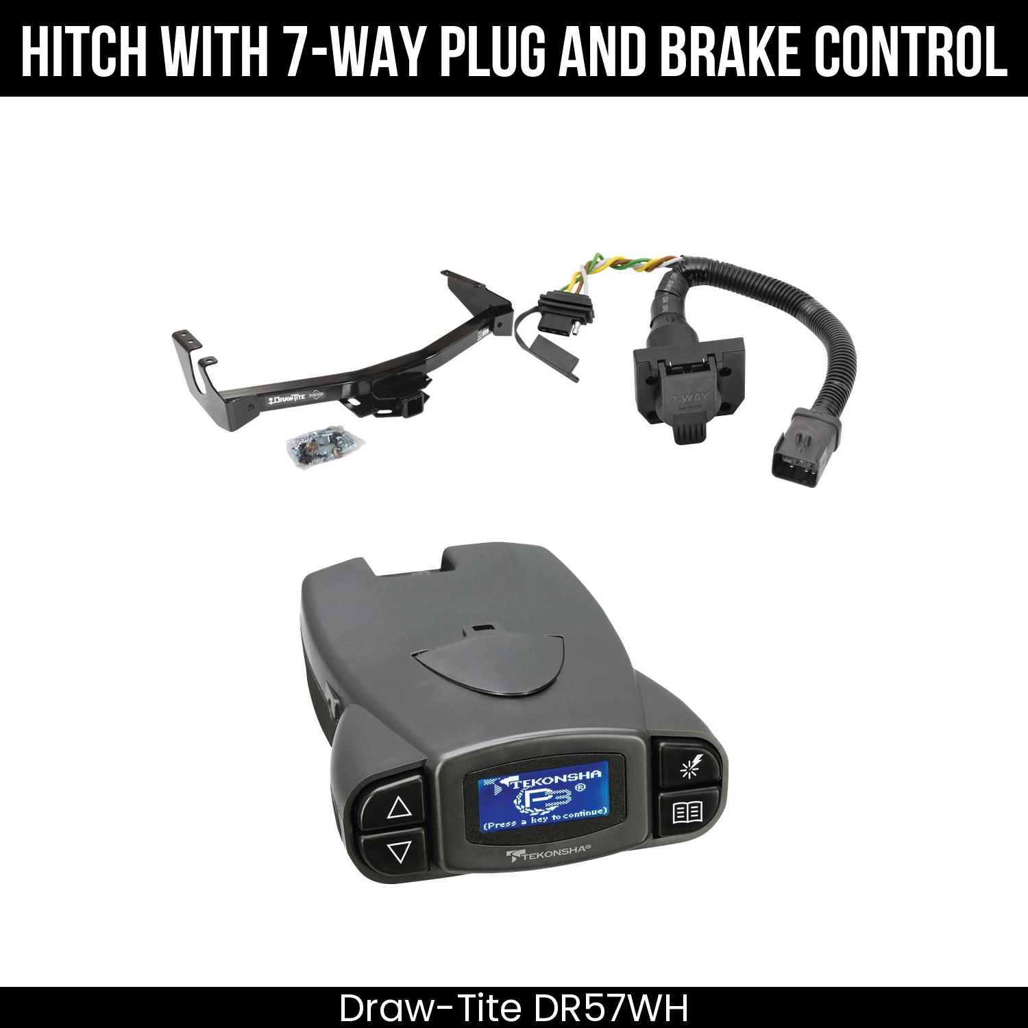 Trailer Hitch , 7-Way , Tekonsha Prodigy P3 Brake Control