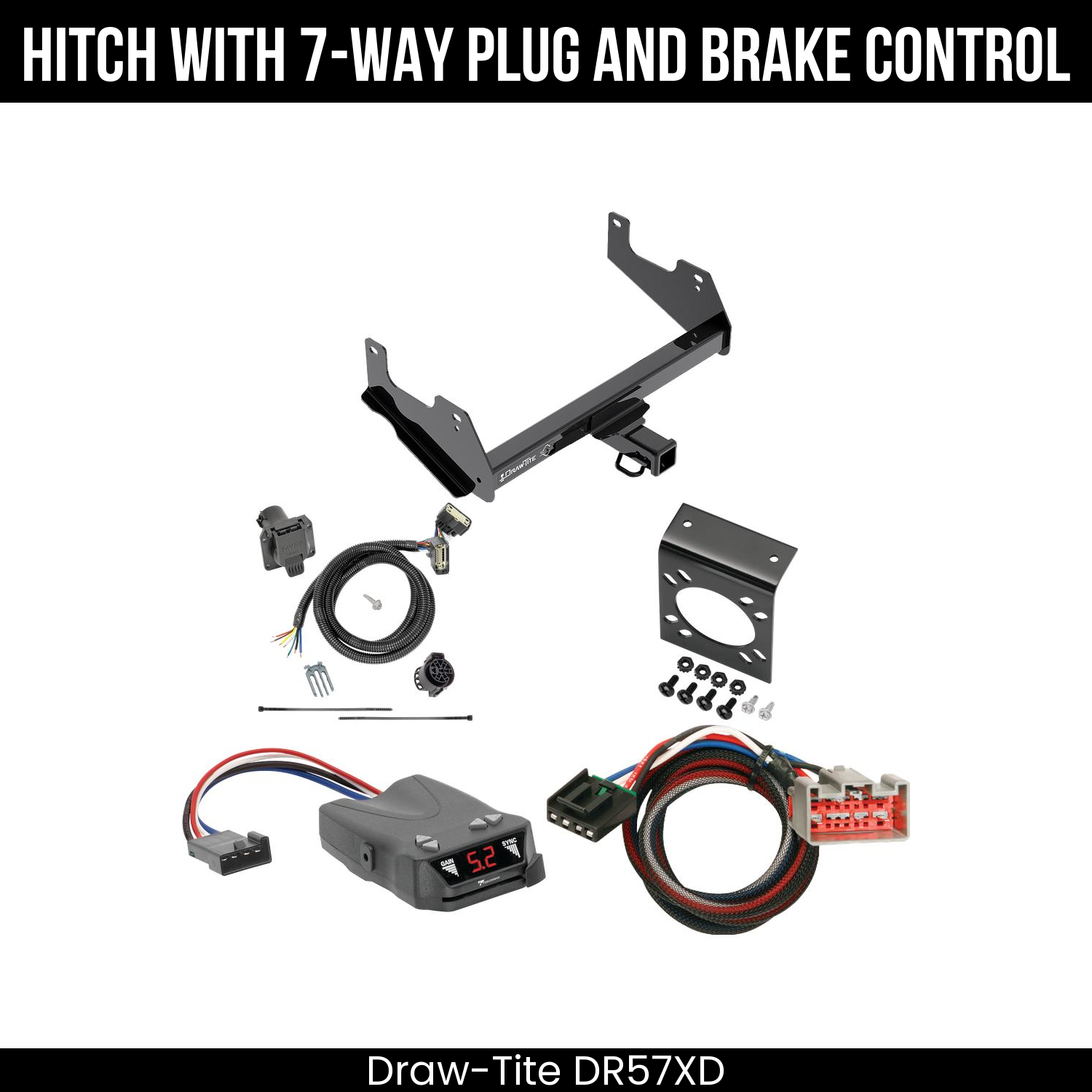 Trailer Hitch , 7-Way , Tekonsha Brakeman IV Brake Control