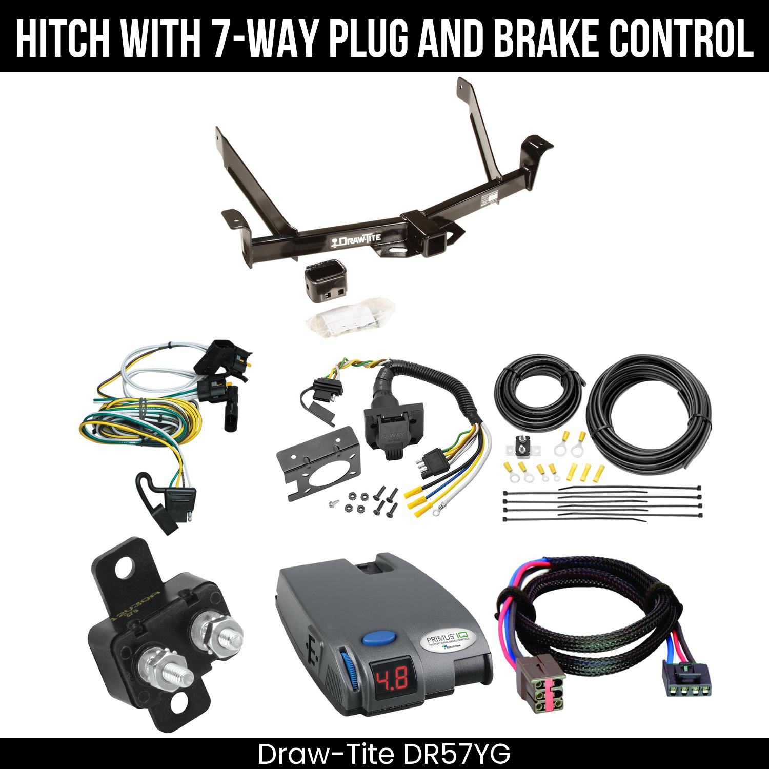 Trailer Hitch , 7-Way , Tekonsha Primus IQ Brake Control