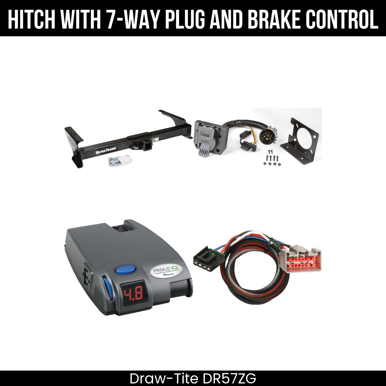 Trailer Hitch , 7-Way , Tekonsha Primus IQ Brake Control