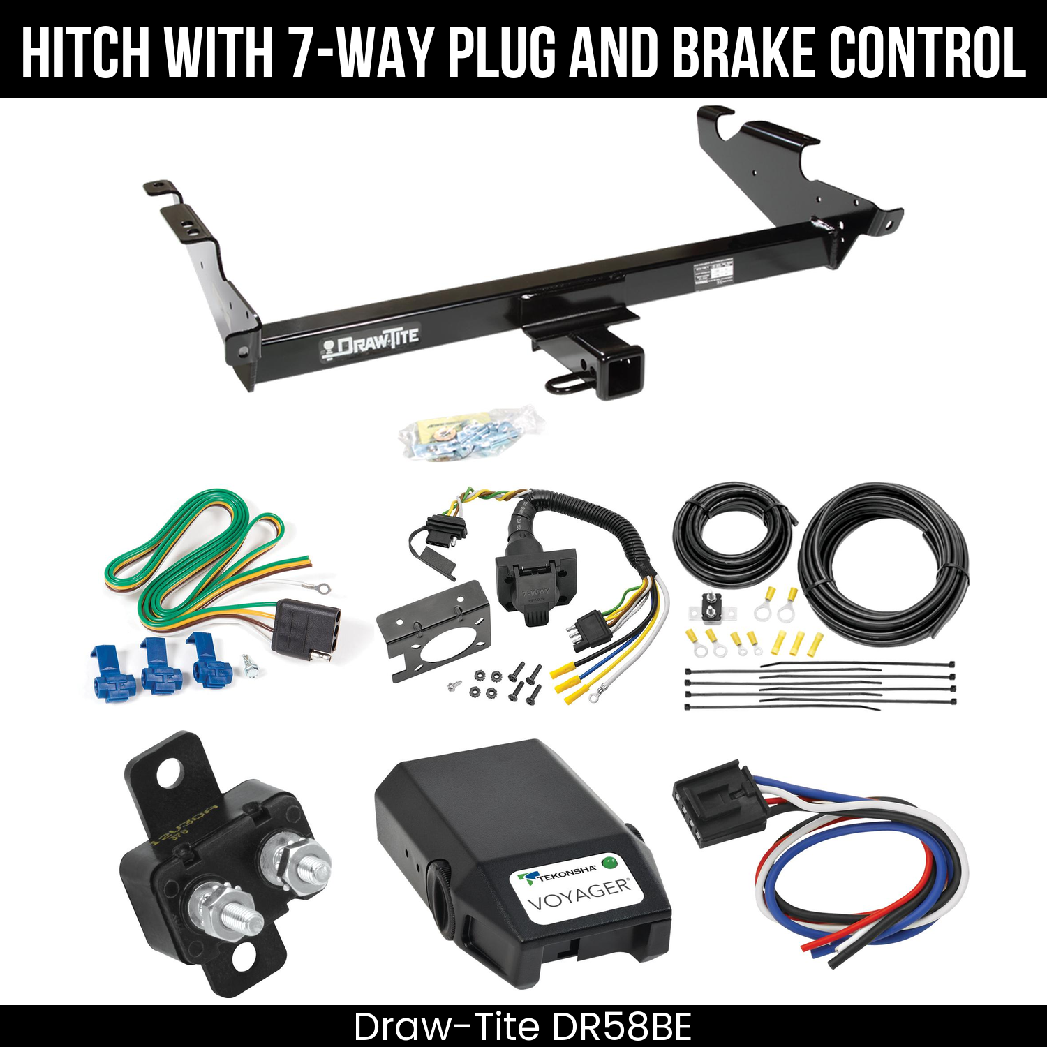 Trailer Hitch , 7-Way , Tekonsha Voyager Brake Control