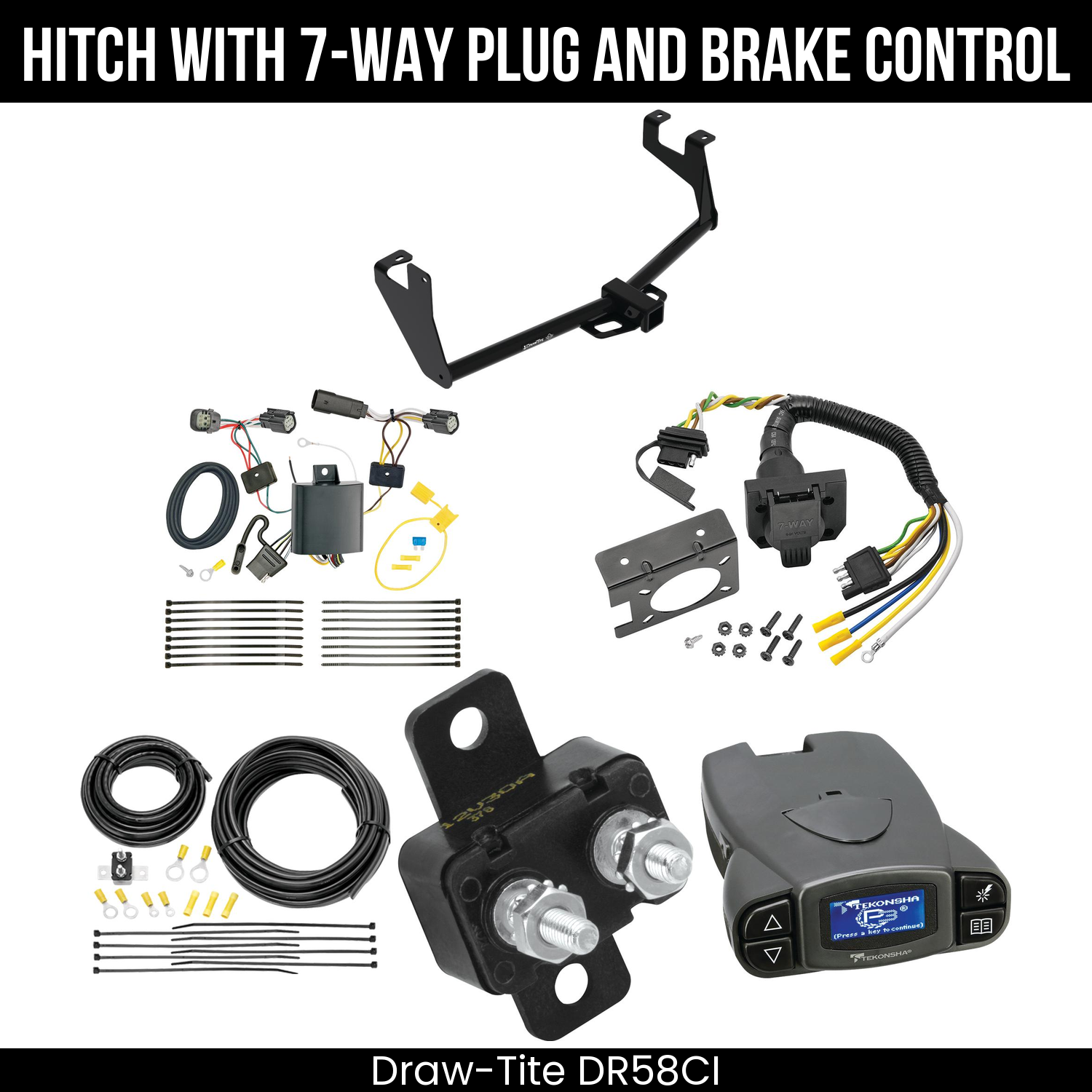 Trailer Hitch , 7-Way , Tekonsha Prodigy P3 Brake Control