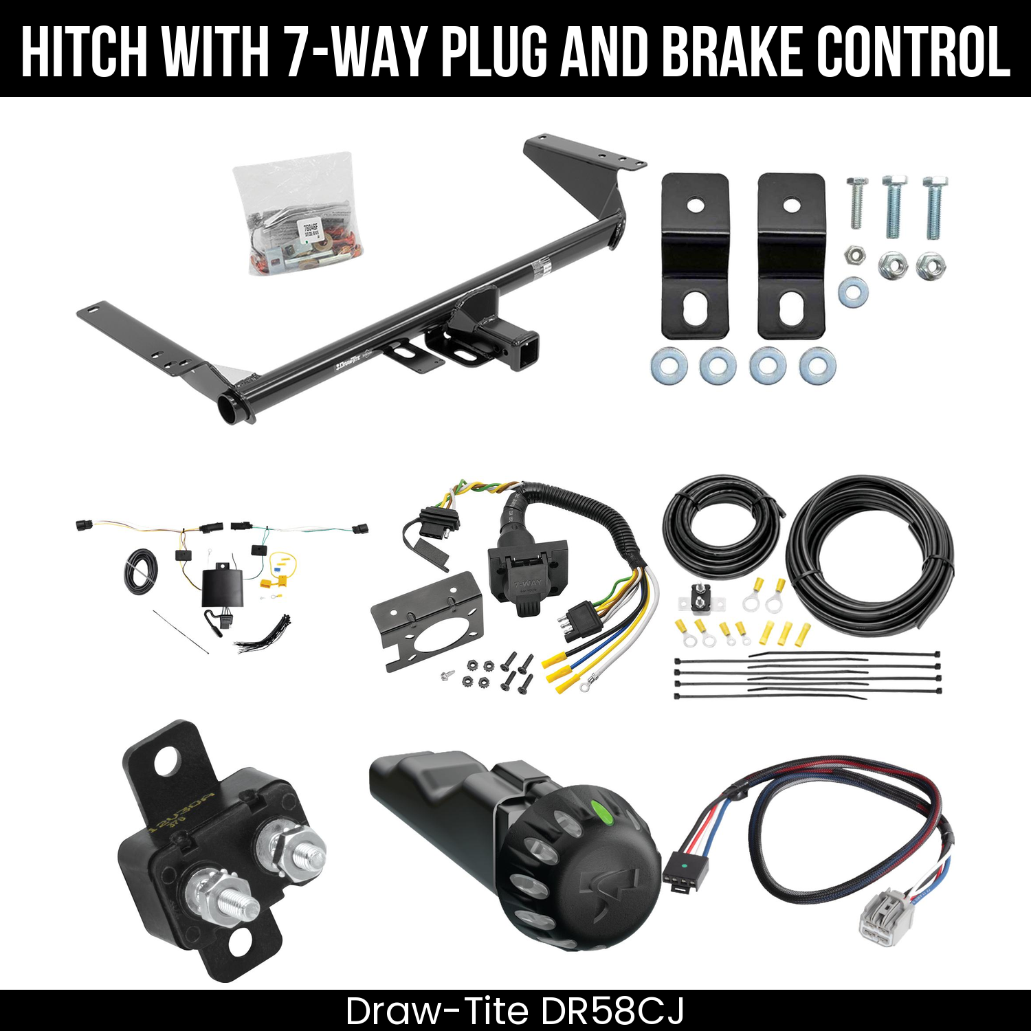 Trailer Hitch , 7-Way , Tekonsha Voyager iD Smart Brake Control