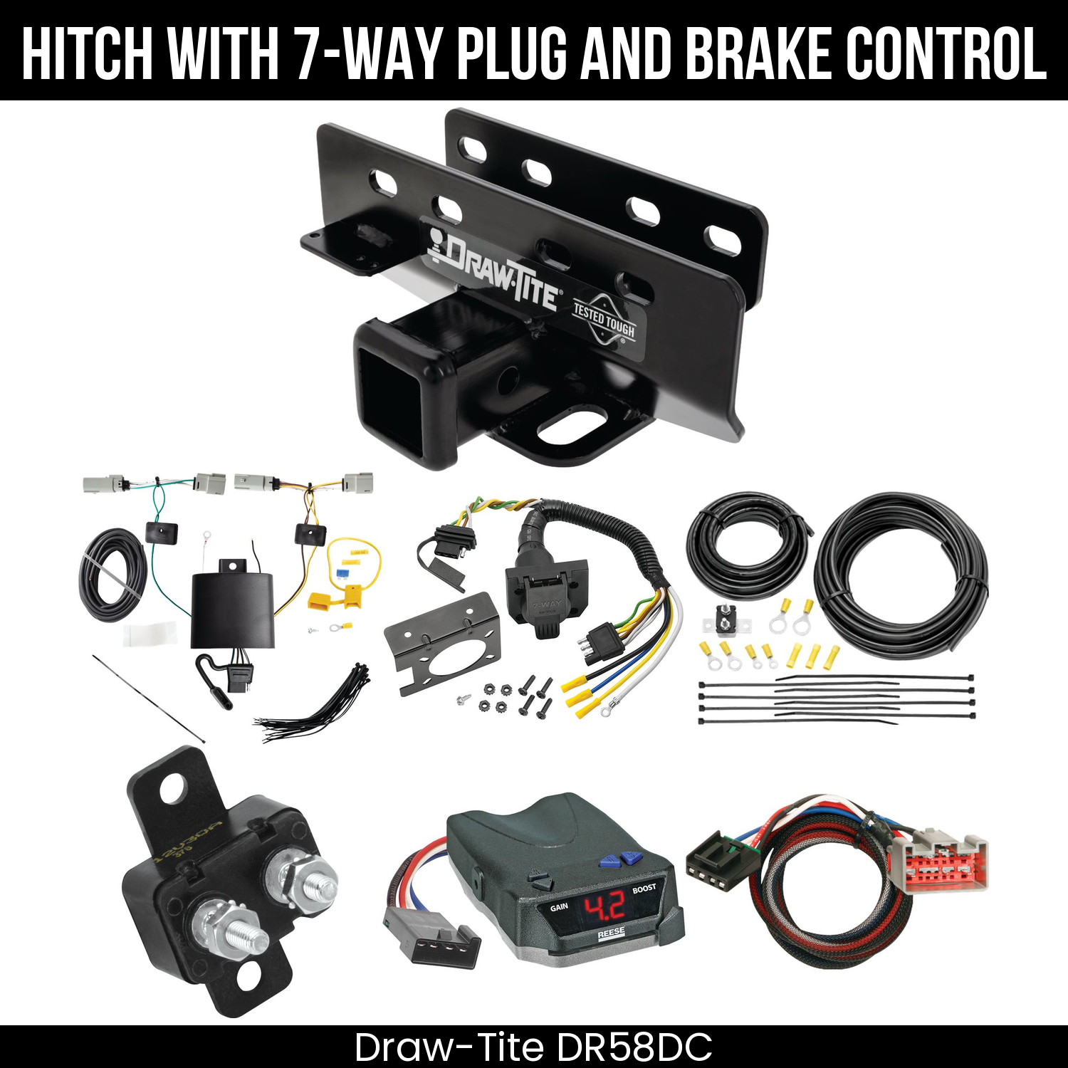 Trailer Hitch , 7-Way , Reese Brake EVN Control