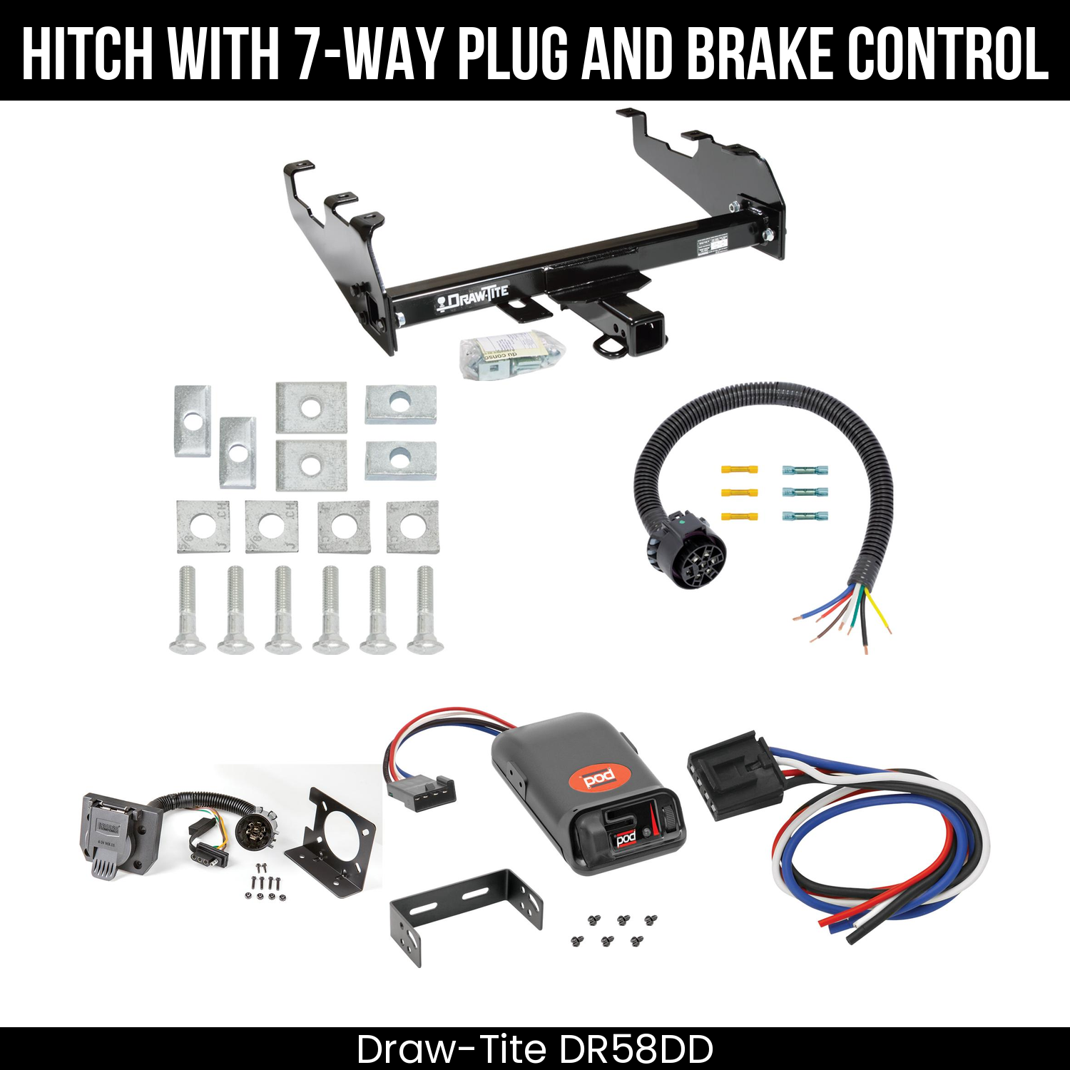 Trailer Hitch , 7-Way , Pro Series POD Brake Control
