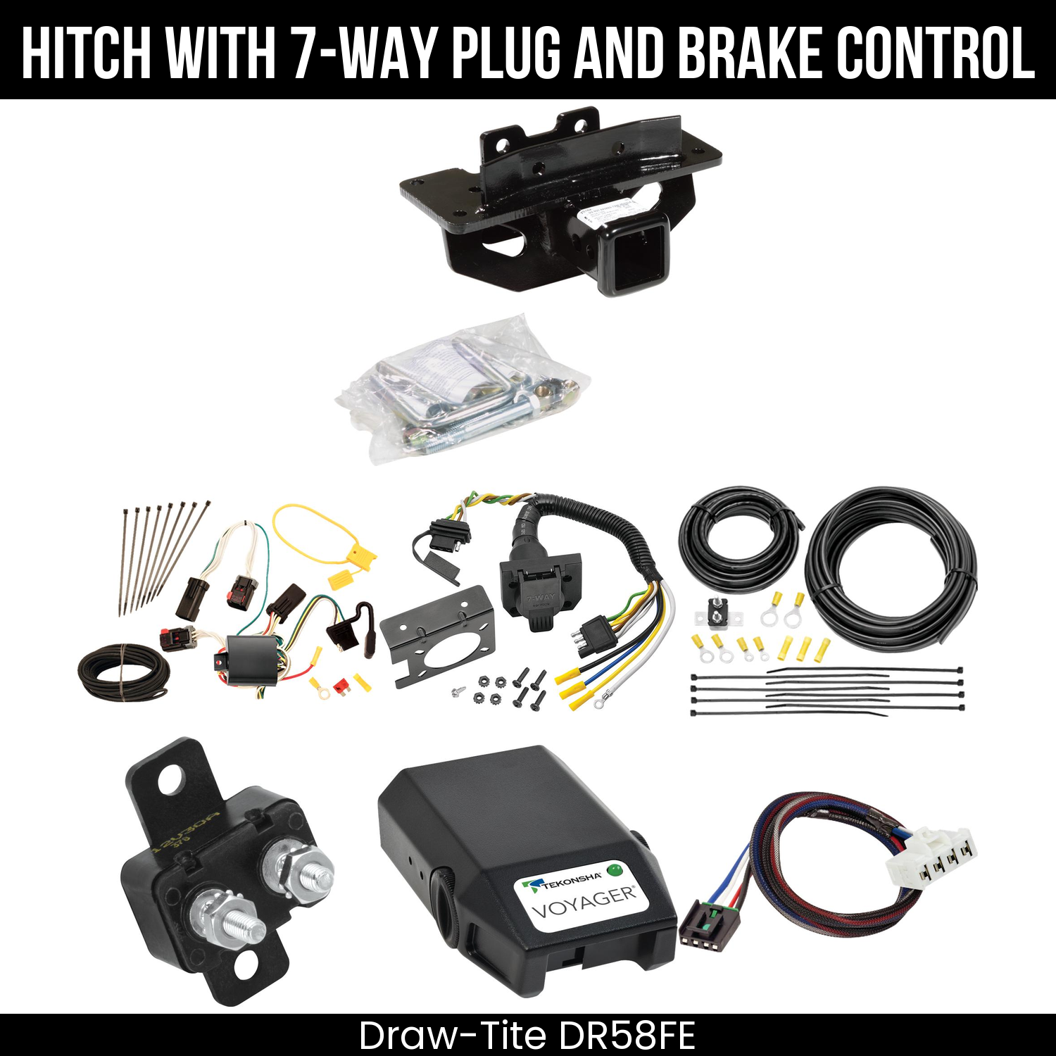 Trailer Hitch , 7-Way , Tekonsha Voyager Brake Control