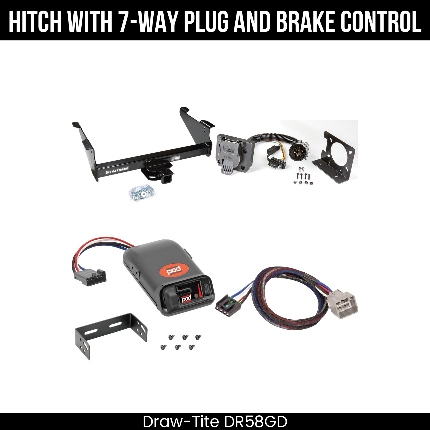Trailer Hitch , 7-Way , Pro Series POD Brake Control