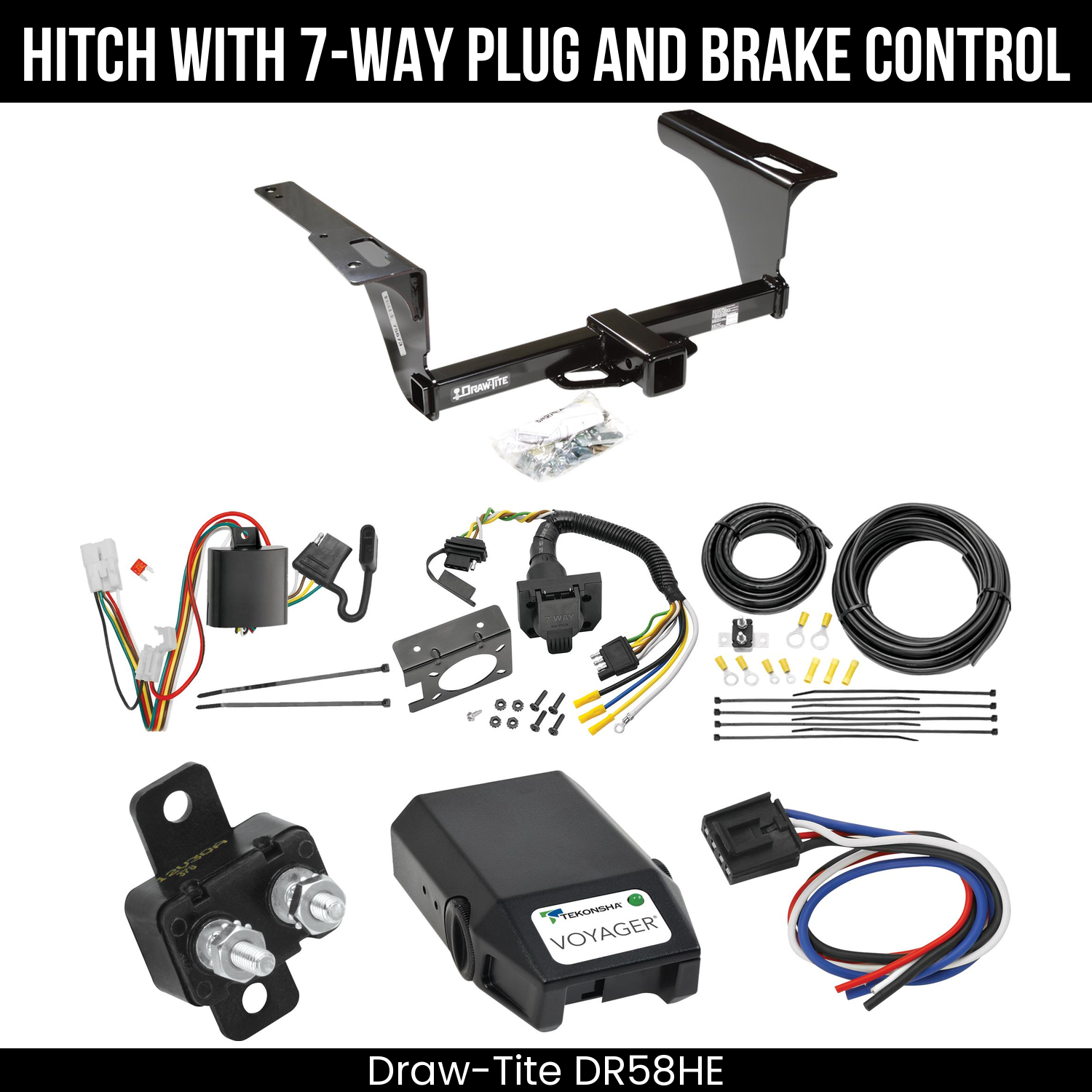 Trailer Hitch , 7-Way , Tekonsha Voyager Brake Control