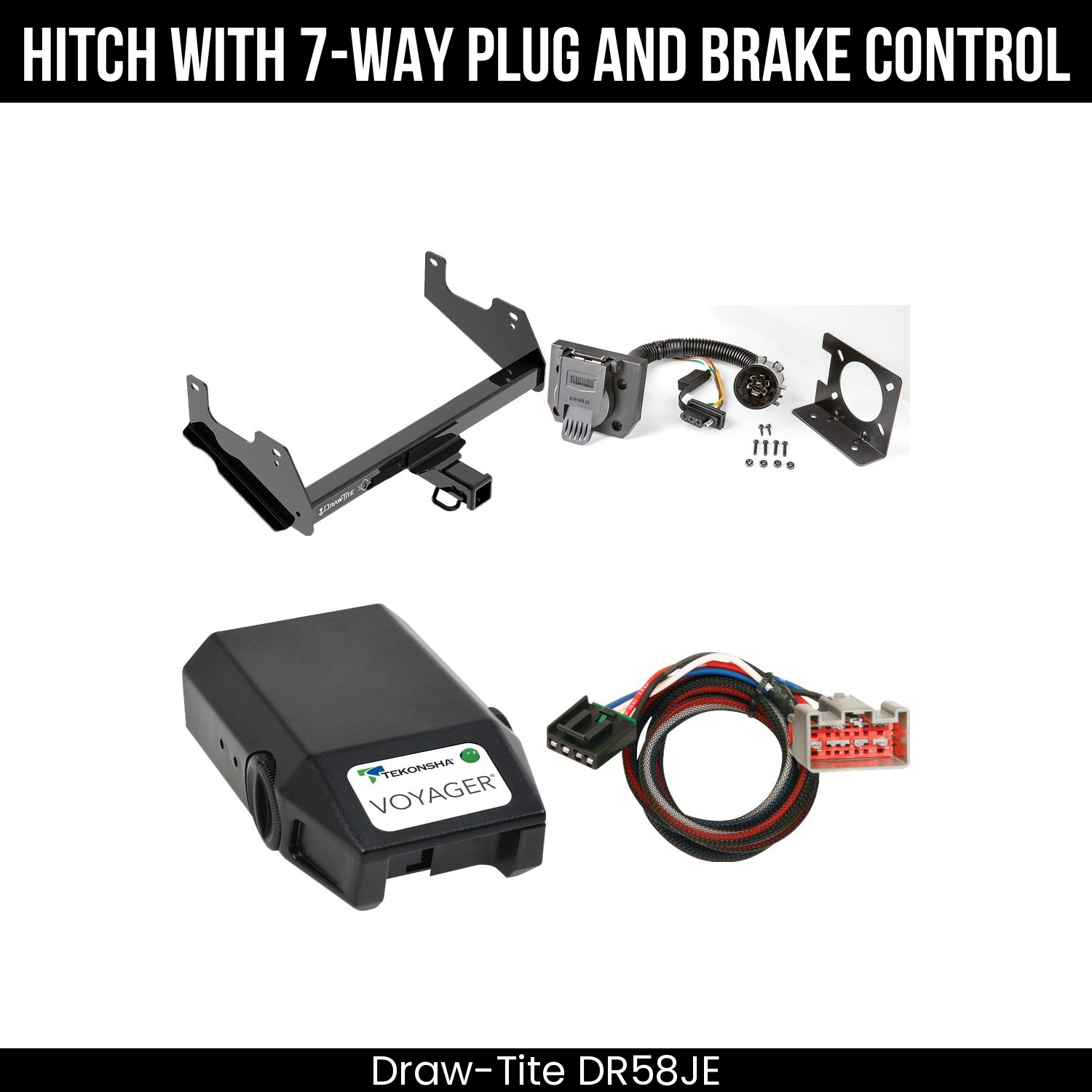 Trailer Hitch , 7-Way , Tekonsha Voyager Brake Control