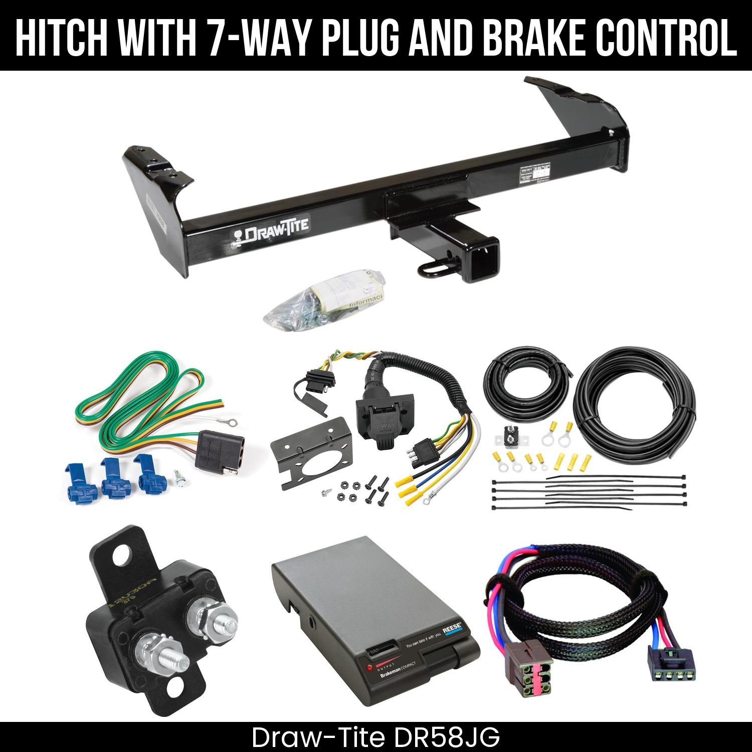 Trailer Hitch , 7-Way , Reese Brakeman Brake Control