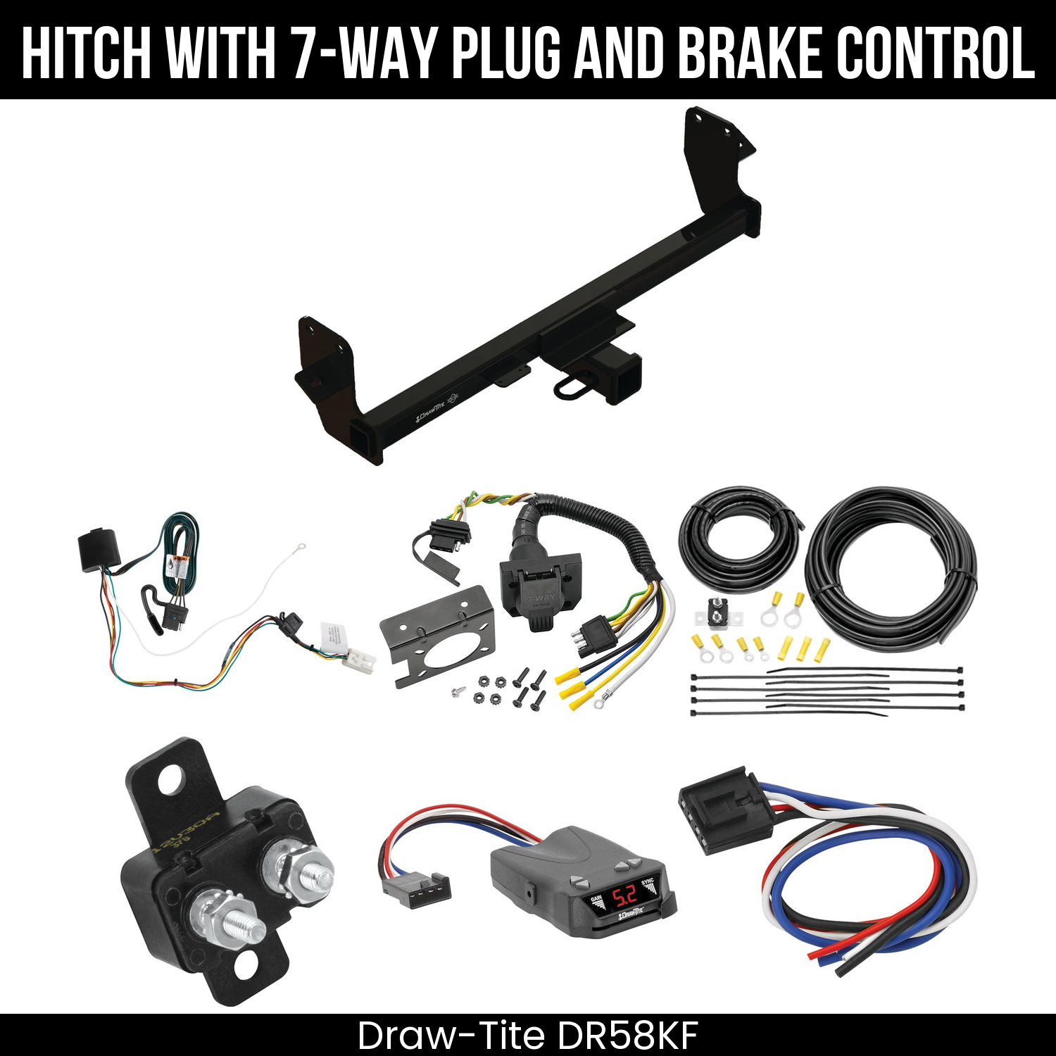 Trailer Hitch , 7-Way , Draw-Tite Activator IV Brake Control