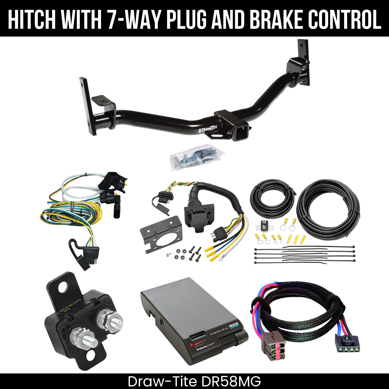Trailer Hitch , 7-Way , Reese Brakeman Brake Control