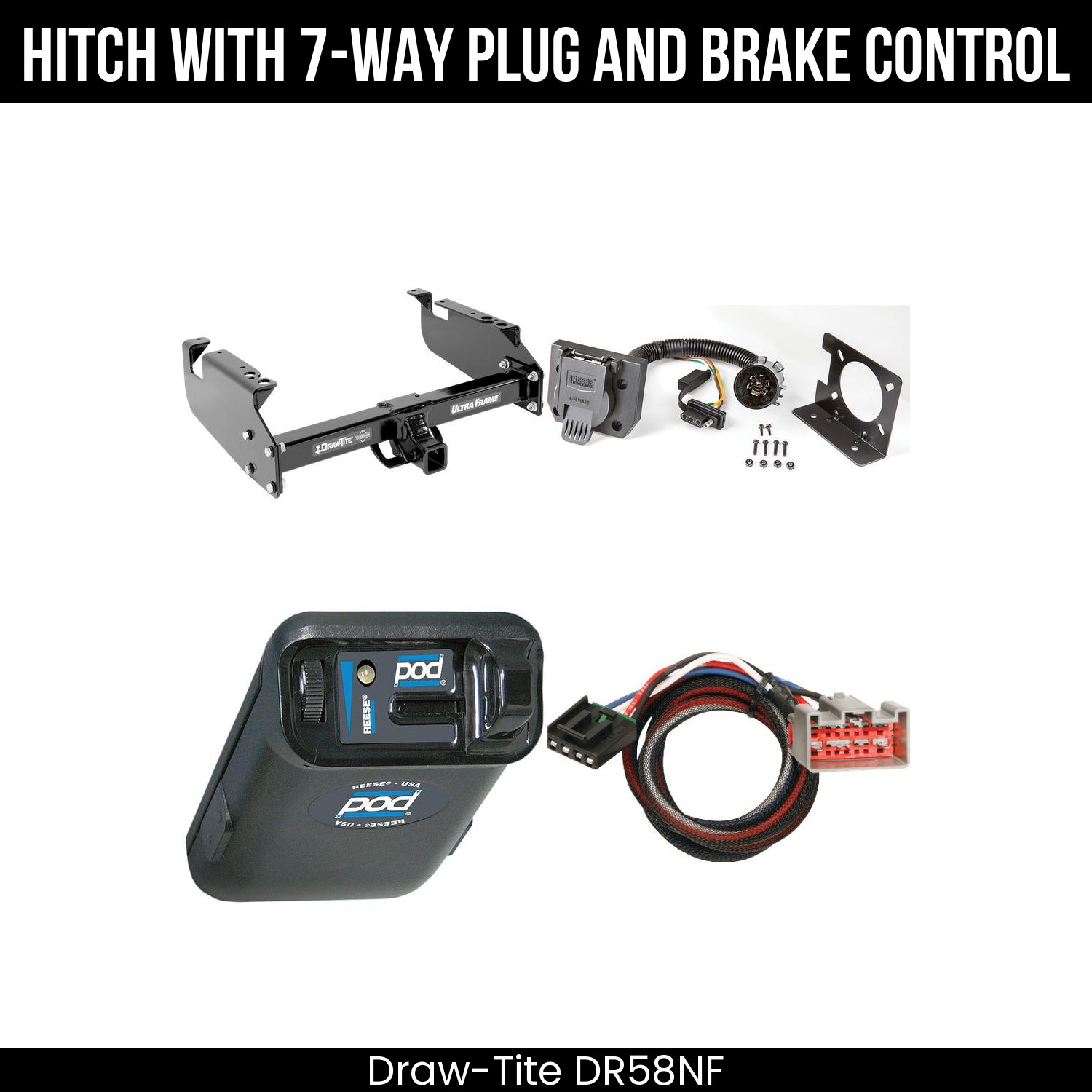 Trailer Hitch , 7-Way , Reese POD Brake Control