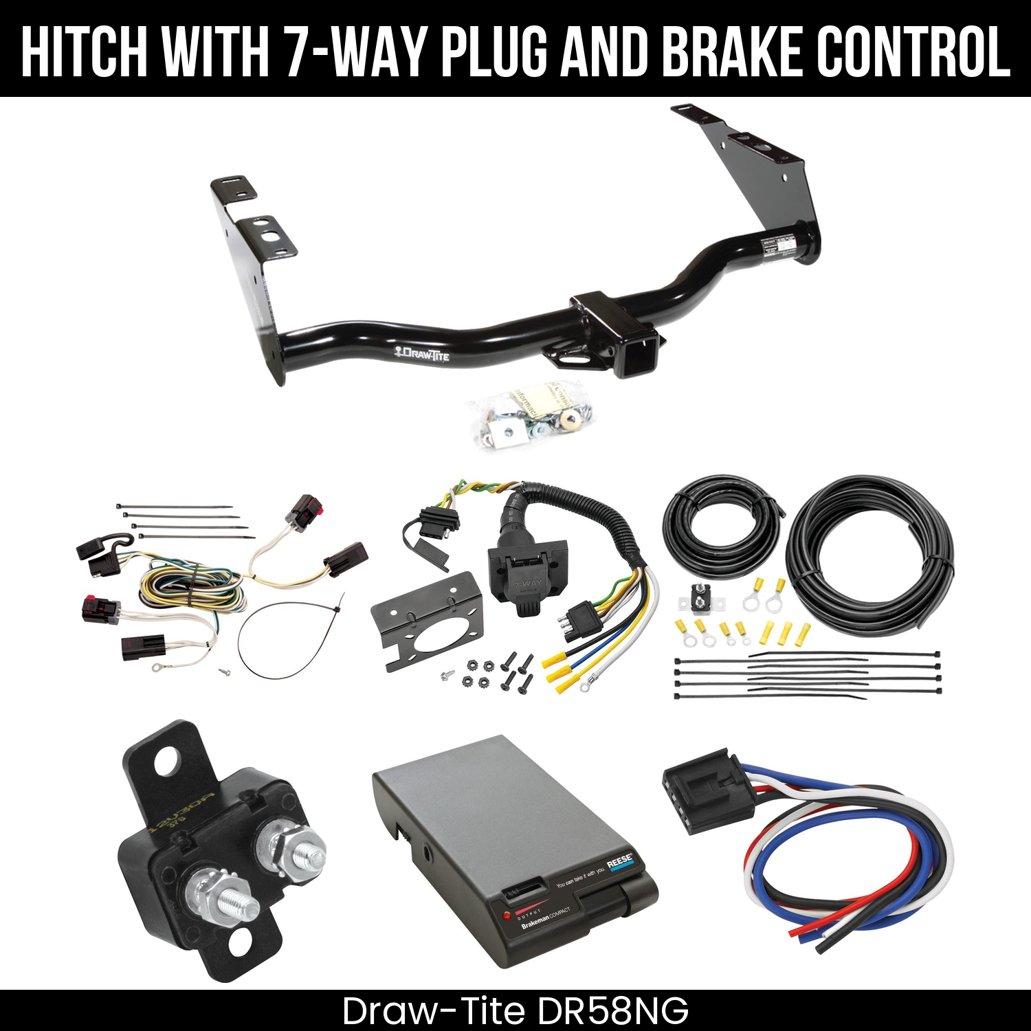 Trailer Hitch , 7-Way , Reese Brakeman Brake Control