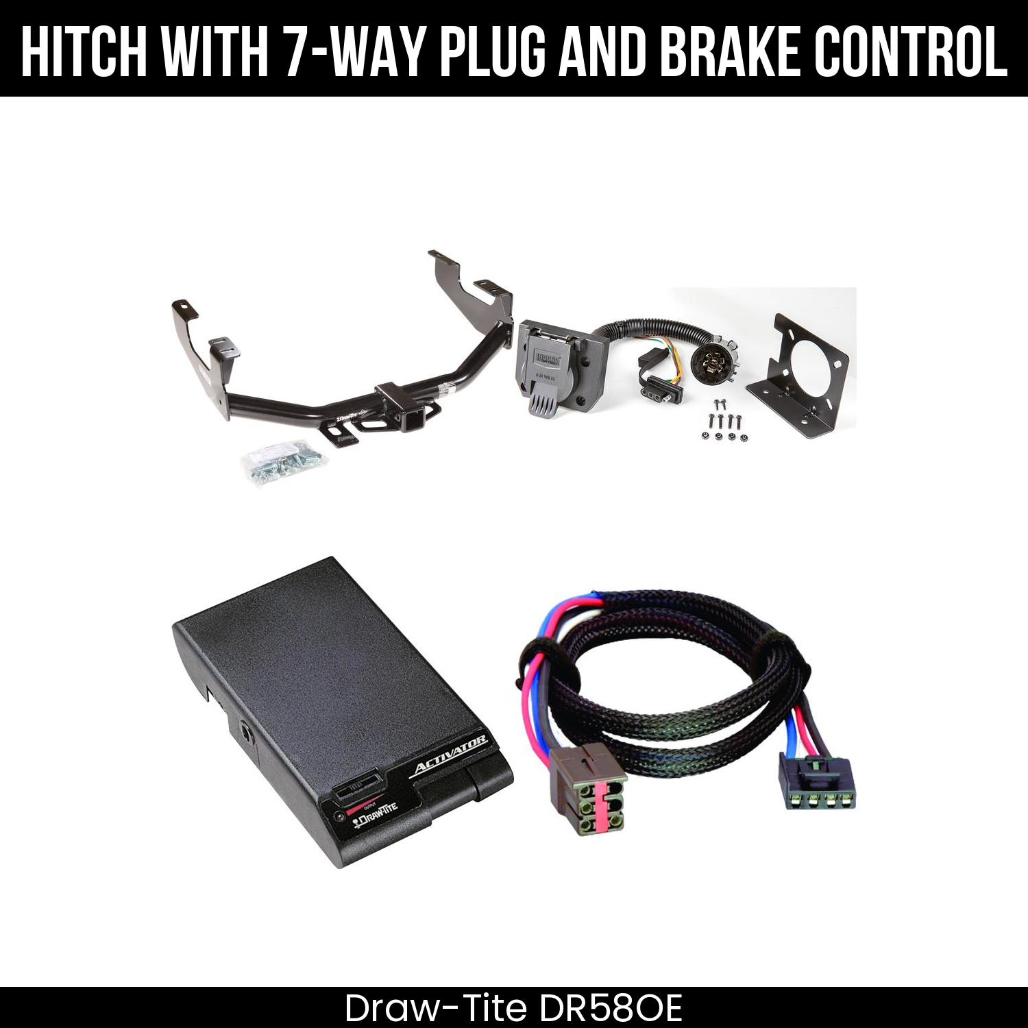 Trailer Hitch , 7-Way , Draw-Tite Activator Brake Control
