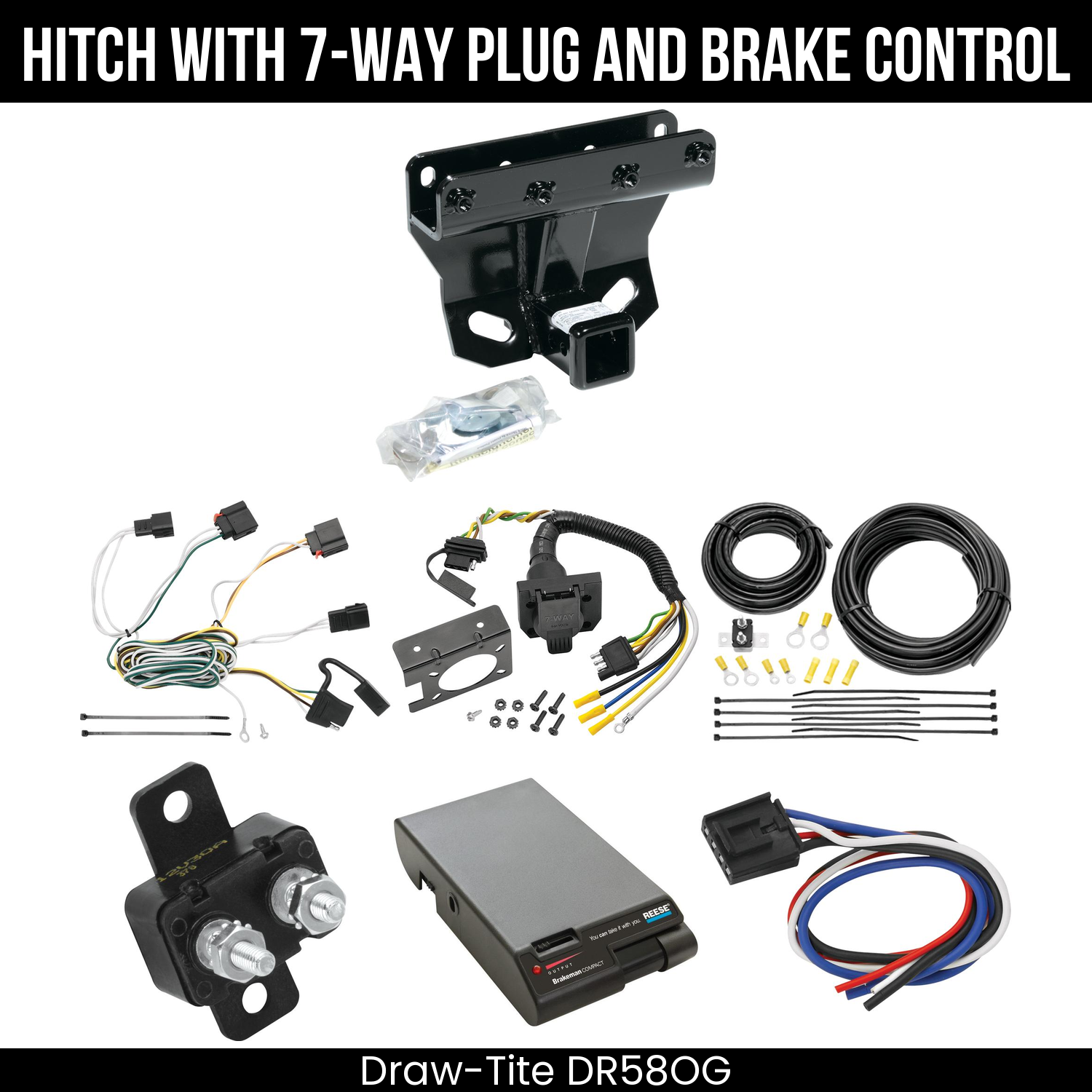 Trailer Hitch , 7-Way , Reese Brakeman Brake Control