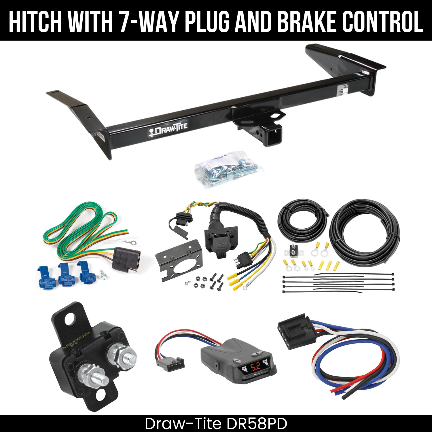 Trailer Hitch , 7-Way , Tekonsha Brakeman IV Brake Control