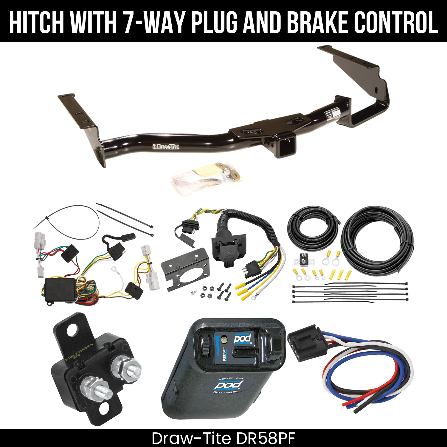 Trailer Hitch , 7-Way , Reese POD Brake Control