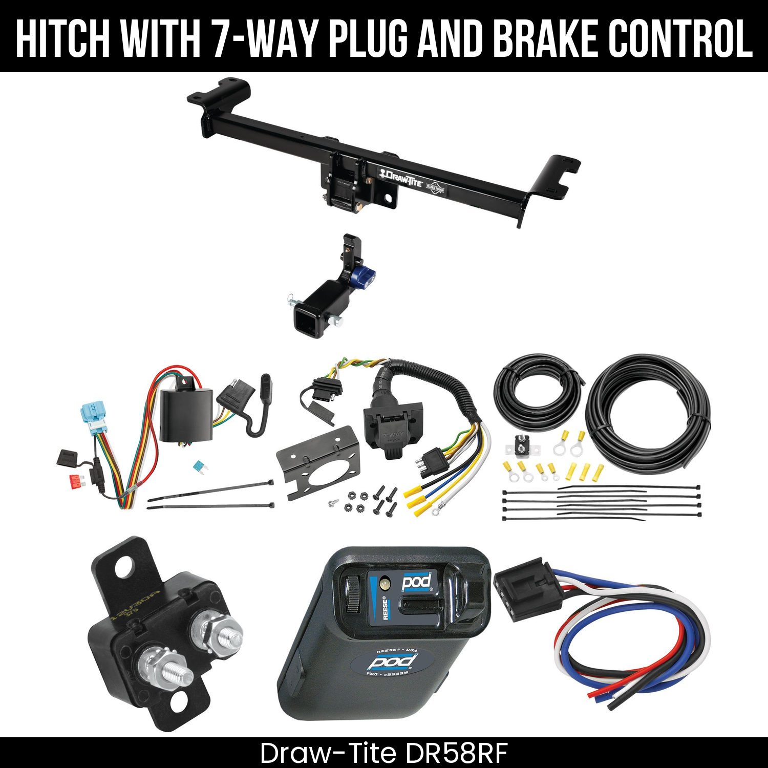 Trailer Hitch , 7-Way , Reese POD Brake Control