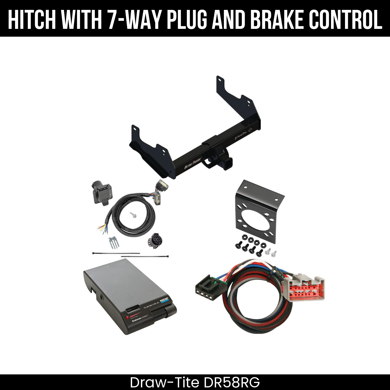 Trailer Hitch , 7-Way , Reese Brakeman Brake Control