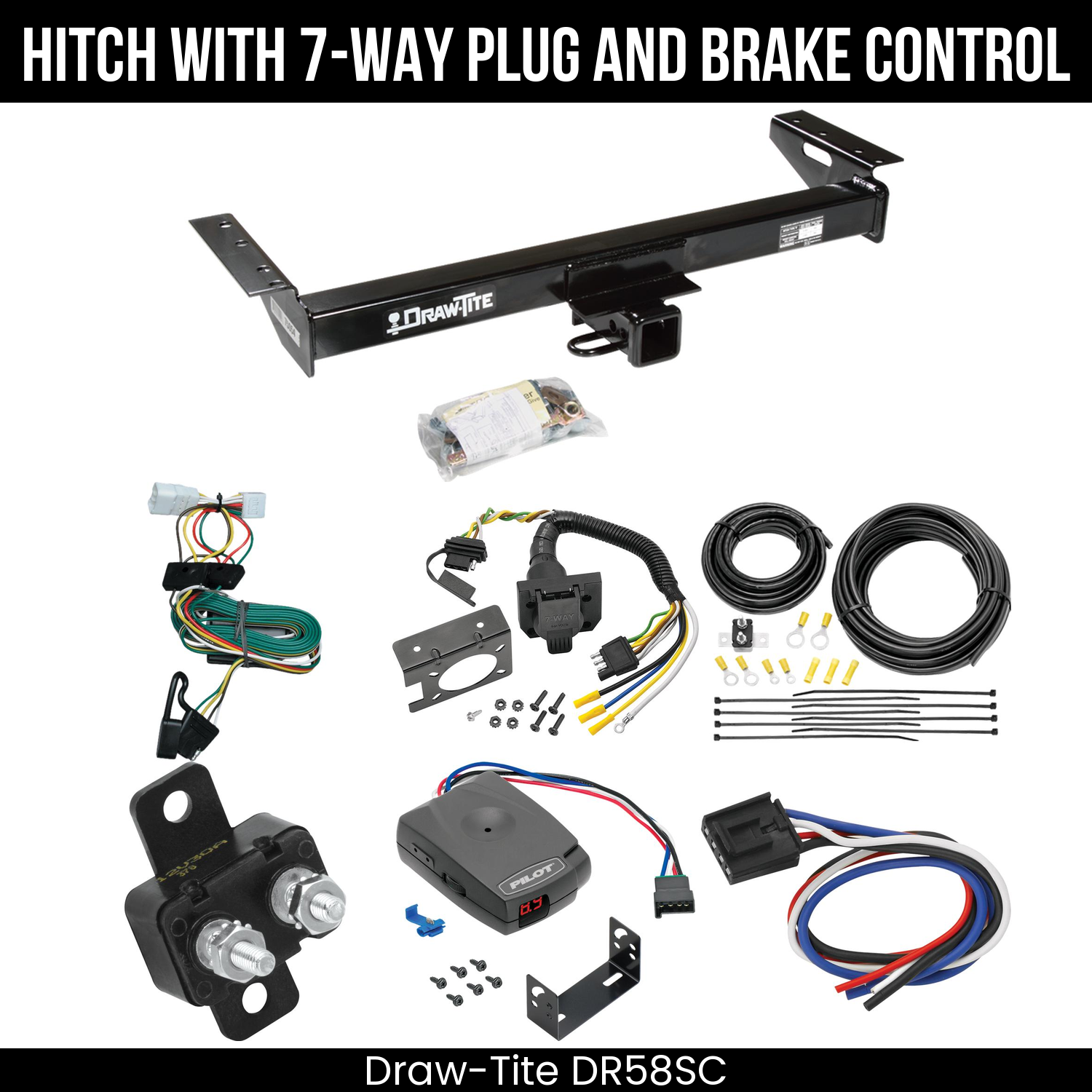 Trailer Hitch , 7-Way , Pro Series Pilot Brake Control