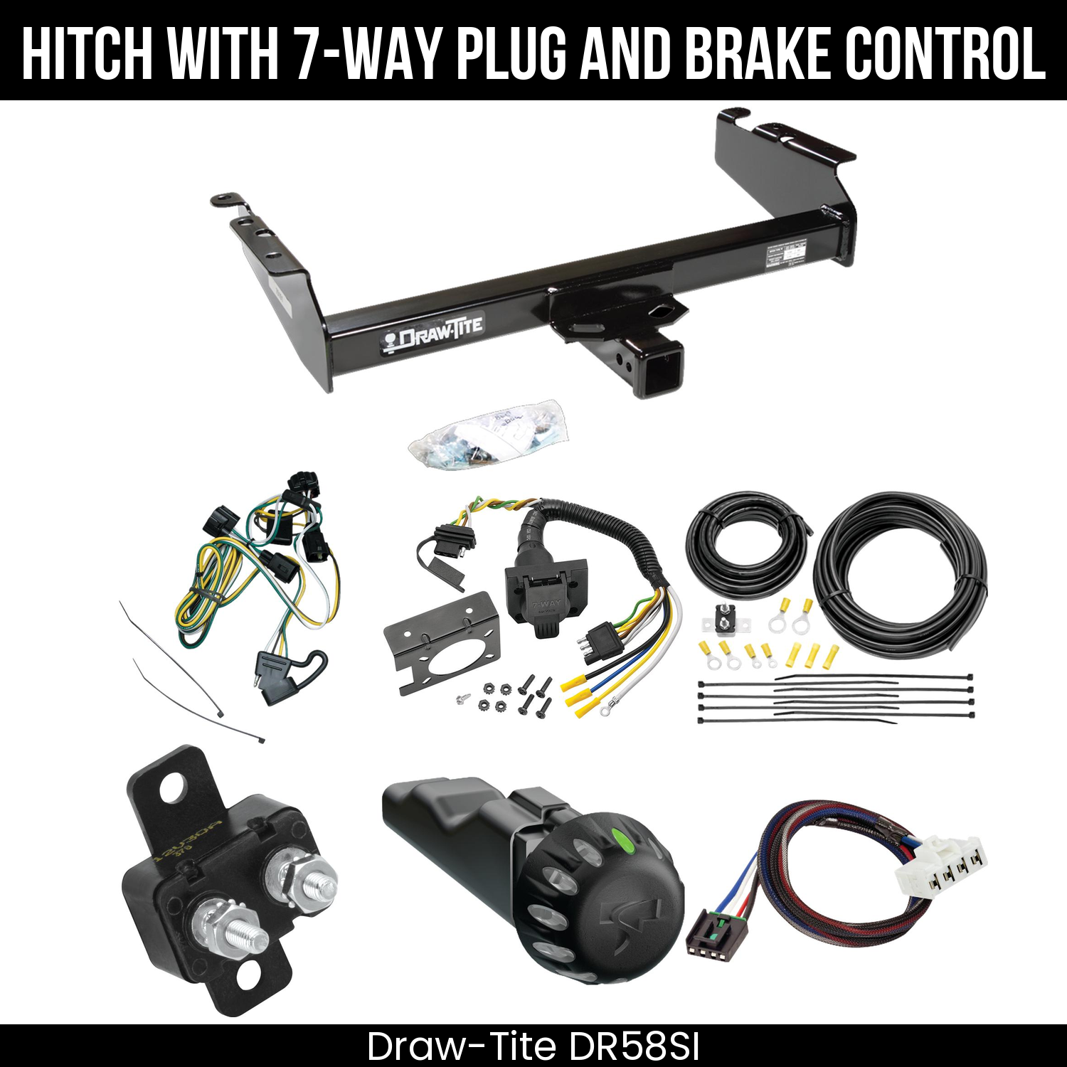 Draw Tite DR58SI Hitch With 7 Way Plug And Brake Control Bundle Featureimg