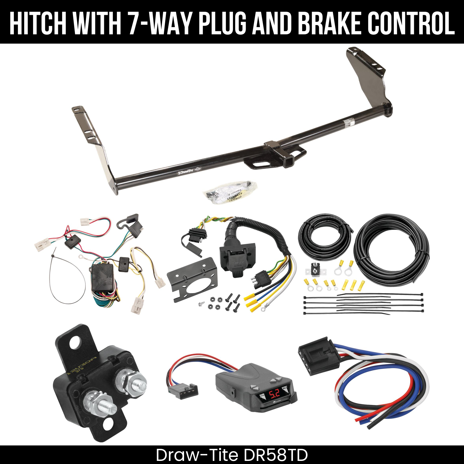 Trailer Hitch , 7-Way , Tekonsha Brakeman IV Brake Control