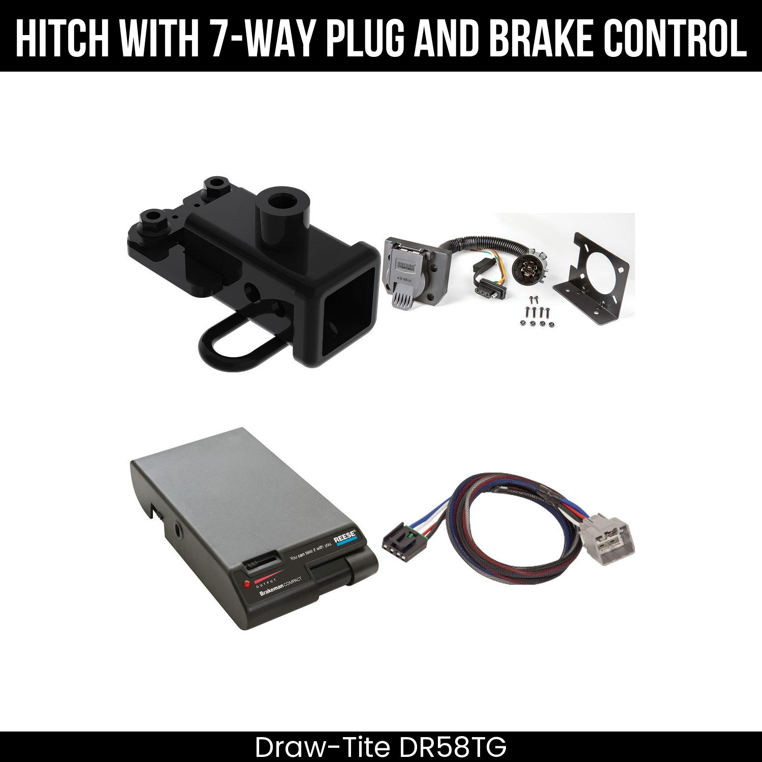 Trailer Hitch , 7-Way , Reese Brakeman Brake Control
