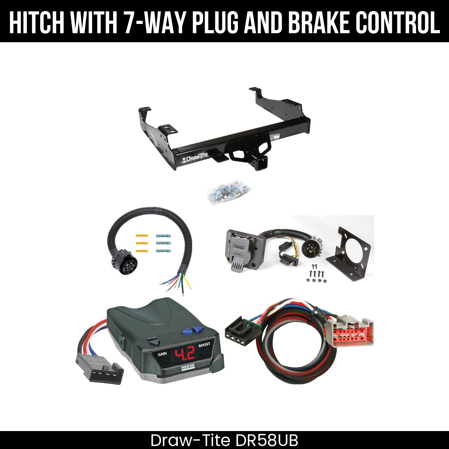 Trailer Hitch , 7-Way , Reese Brake EVN Control
