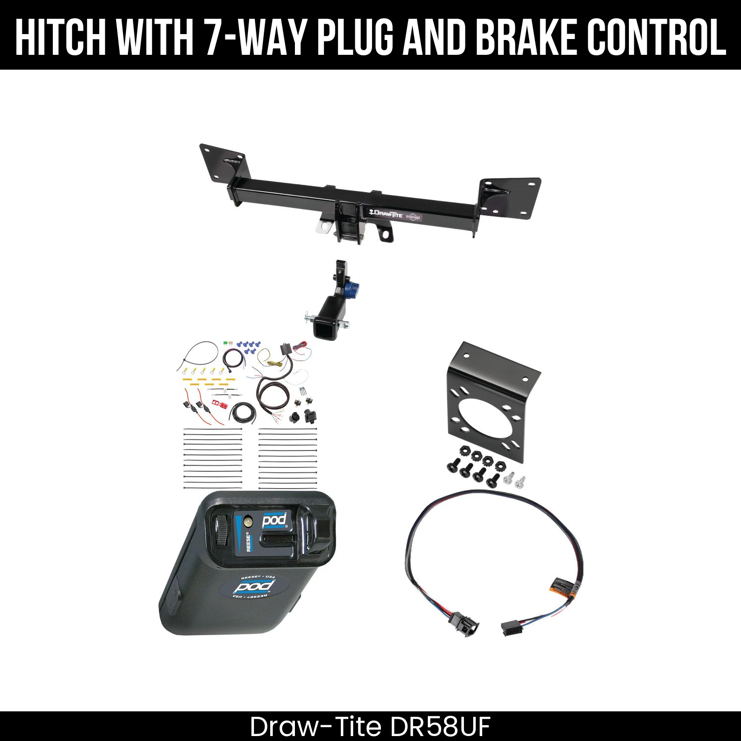 Trailer Hitch , 7-Way , Reese POD Brake Control