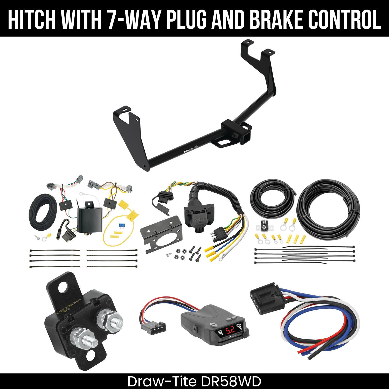 Trailer Hitch , 7-Way , Tekonsha Brakeman IV Brake Control