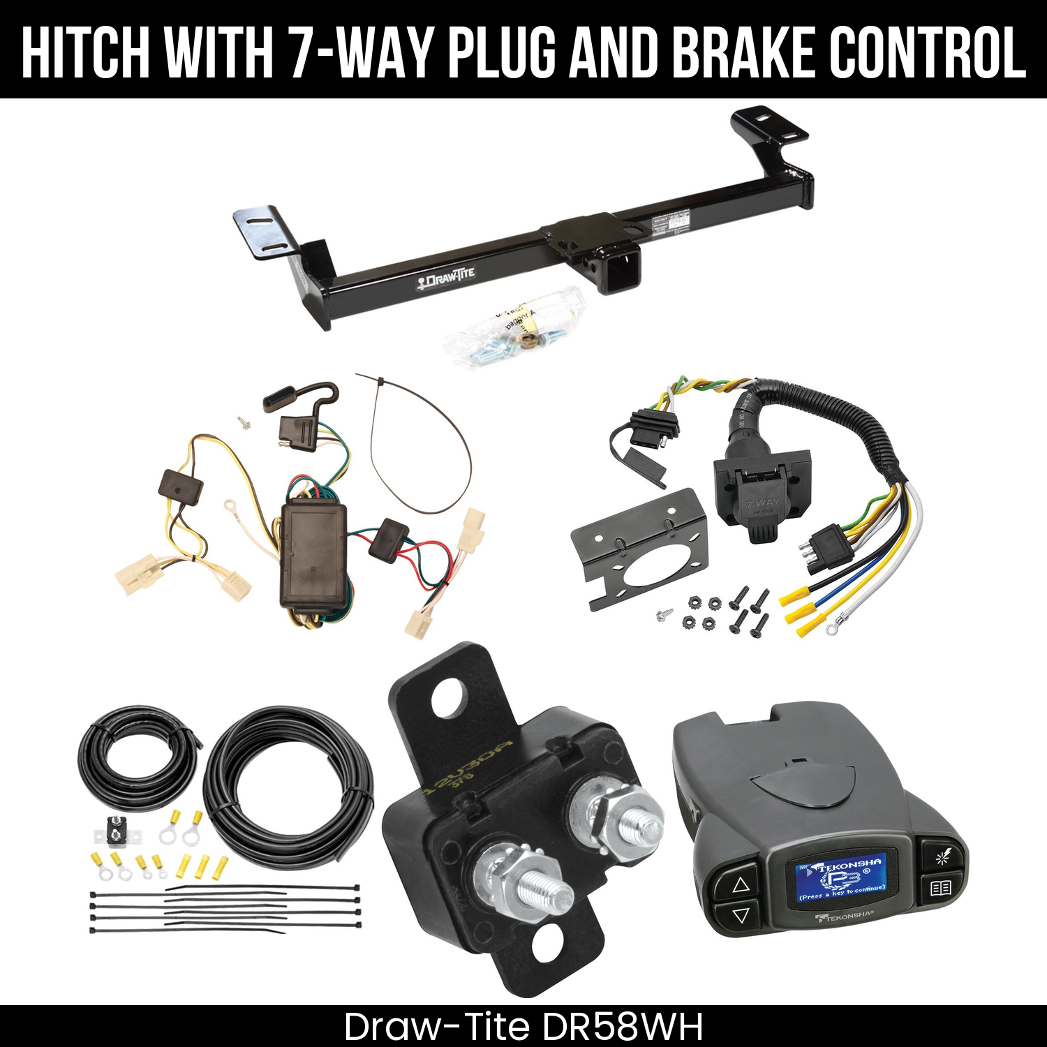 Trailer Hitch , 7-Way , Tekonsha Prodigy P3 Brake Control