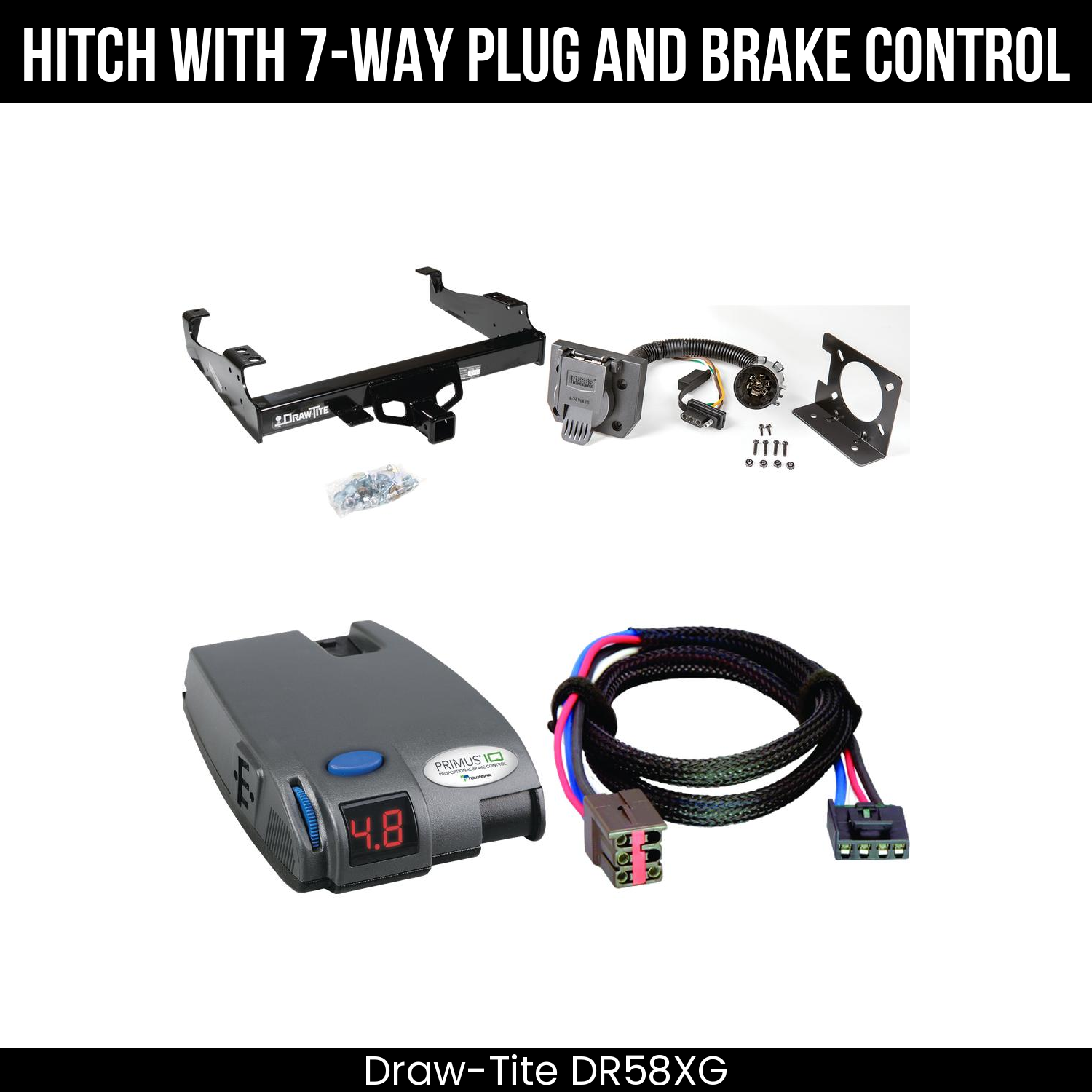 Trailer Hitch , 7-Way , Tekonsha Primus IQ Brake Control