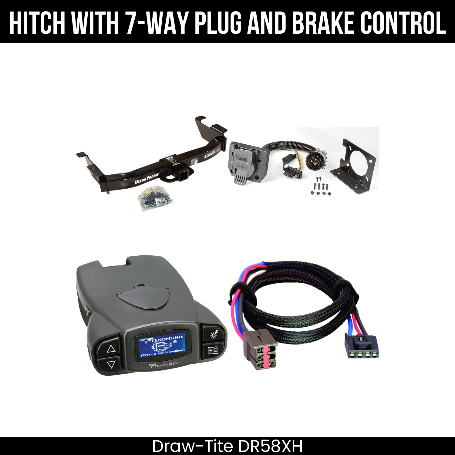 Trailer Hitch , 7-Way , Tekonsha Prodigy P3 Brake Control