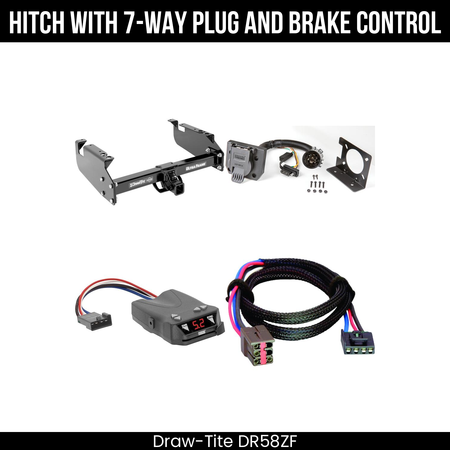 Trailer Hitch , 7-Way , Reese Brakeman IV Brake Control