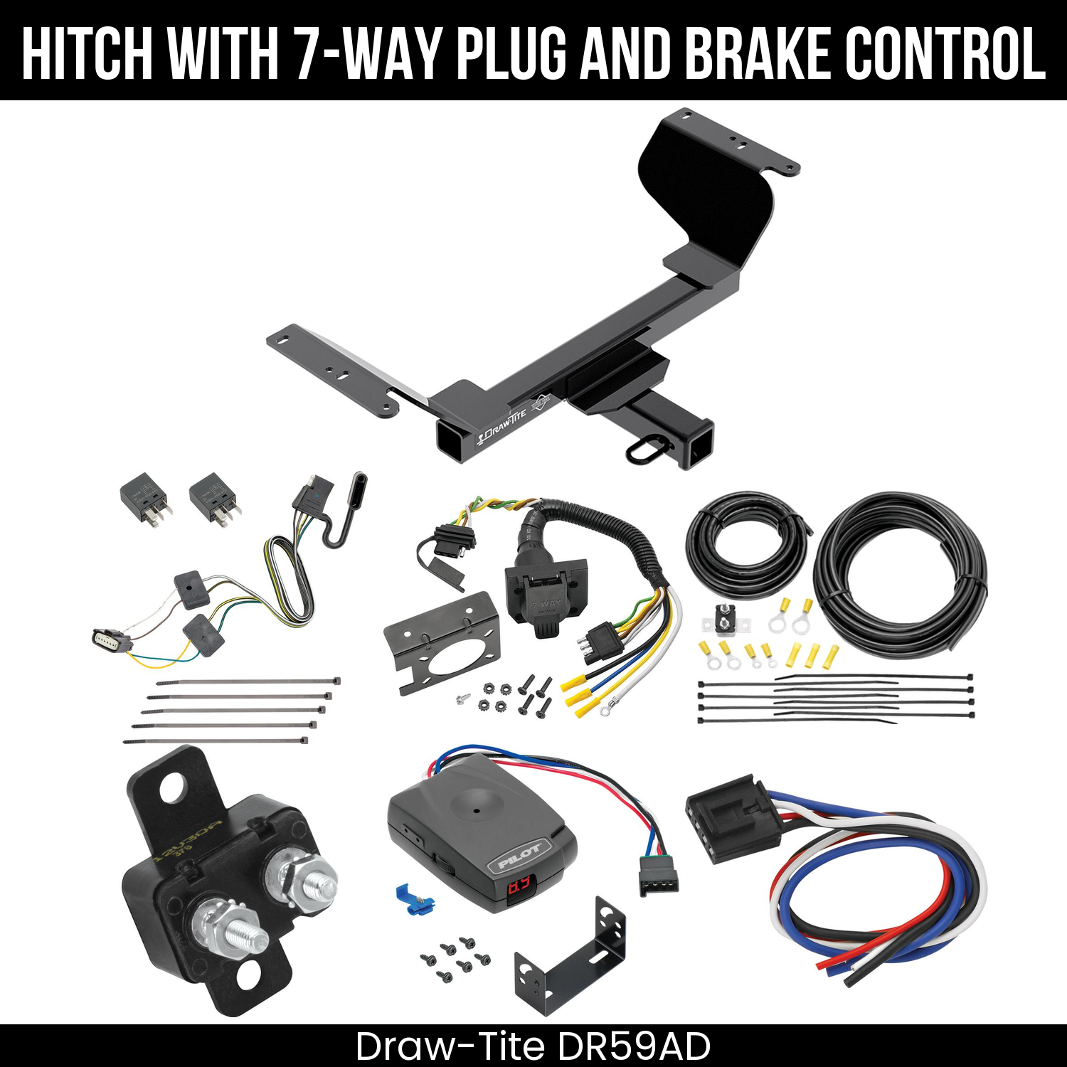 Trailer Hitch , 7-Way , Pro Series Pilot Brake Control