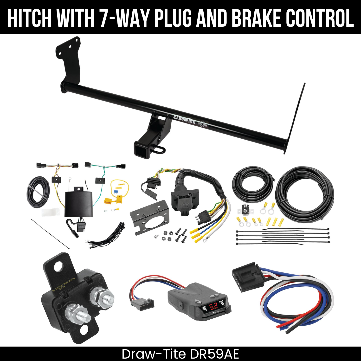Trailer Hitch , 7-Way , Tekonsha Brakeman IV Brake Control