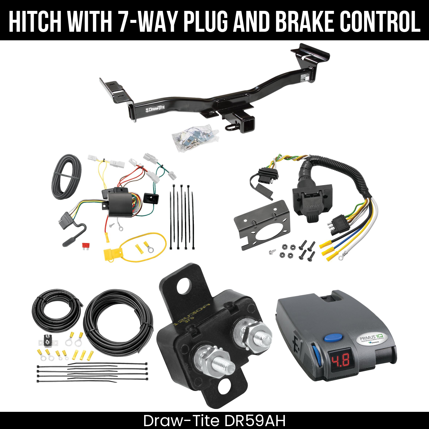 Trailer Hitch , 7-Way , Tekonsha Primus IQ Brake Control