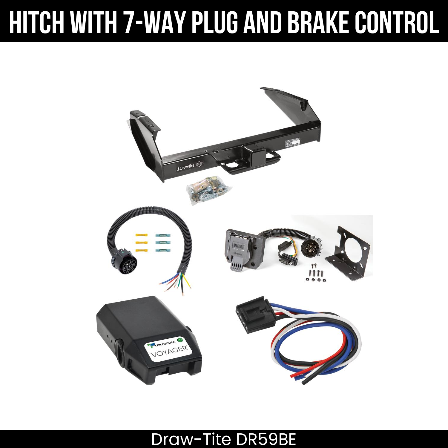 Trailer Hitch , 7-Way , Tekonsha Voyager Brake Control