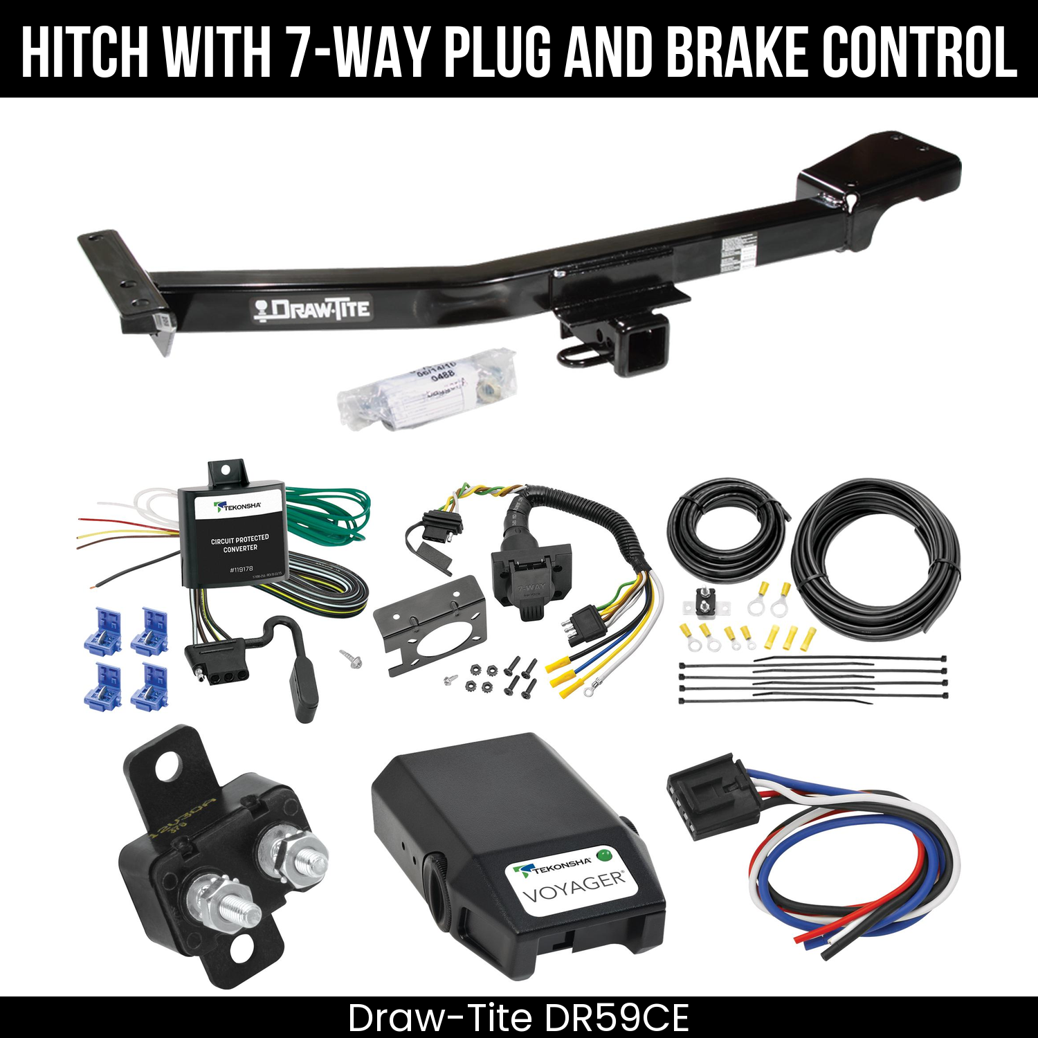 Trailer Hitch , 7-Way , Tekonsha Voyager Brake Control