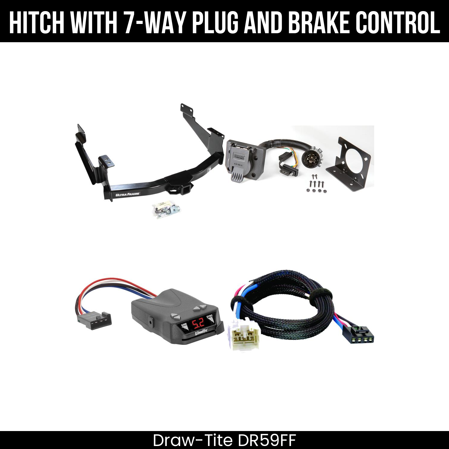 Trailer Hitch , 7-Way , Draw-Tite Activator IV Brake Control
