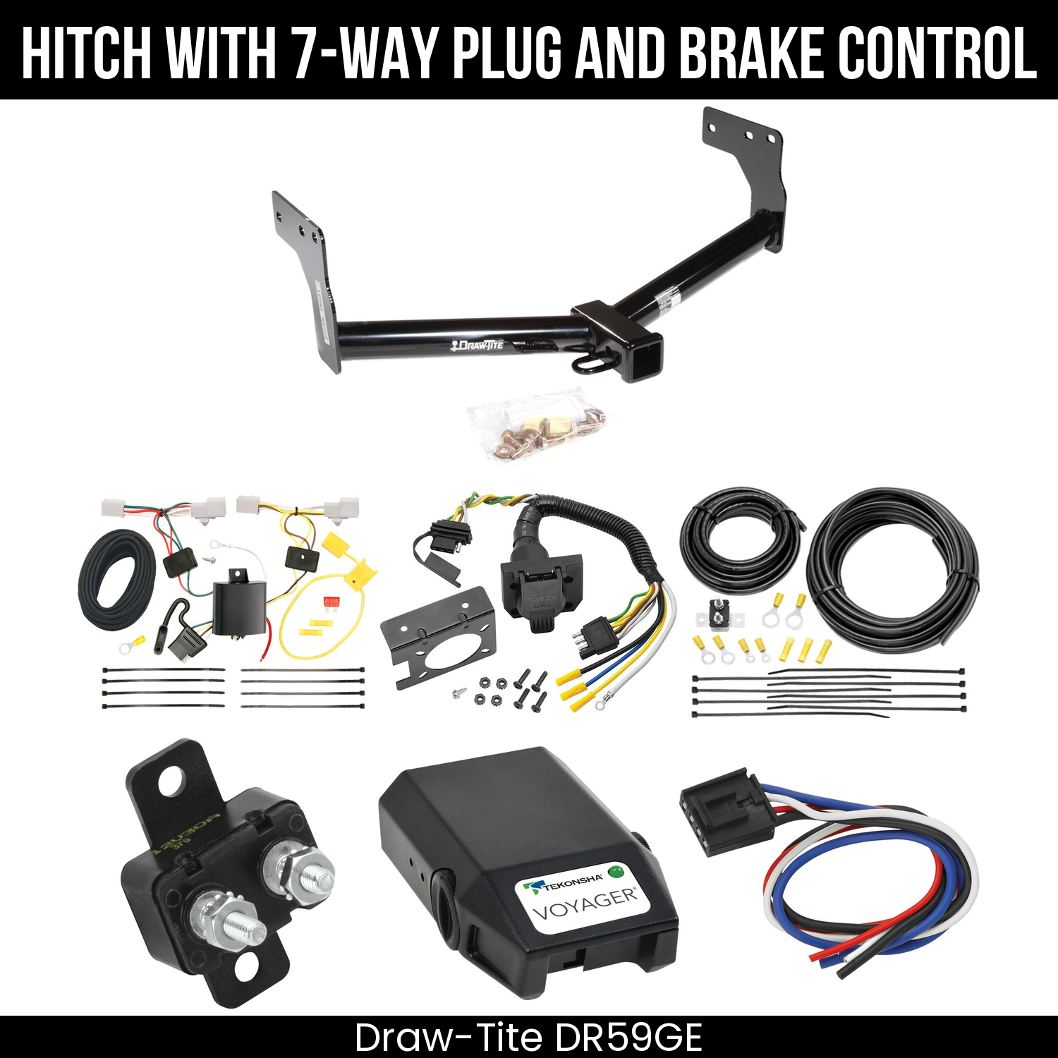 Trailer Hitch , 7-Way , Tekonsha Voyager Brake Control