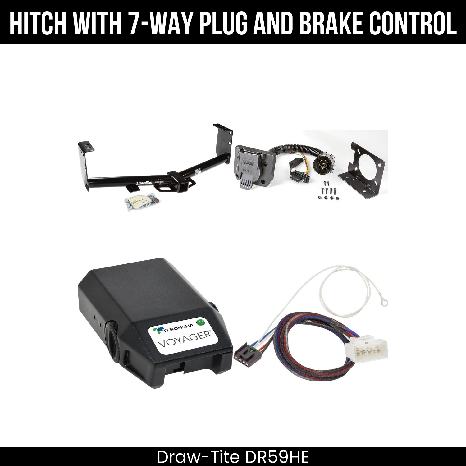 Trailer Hitch , 7-Way , Tekonsha Voyager Brake Control