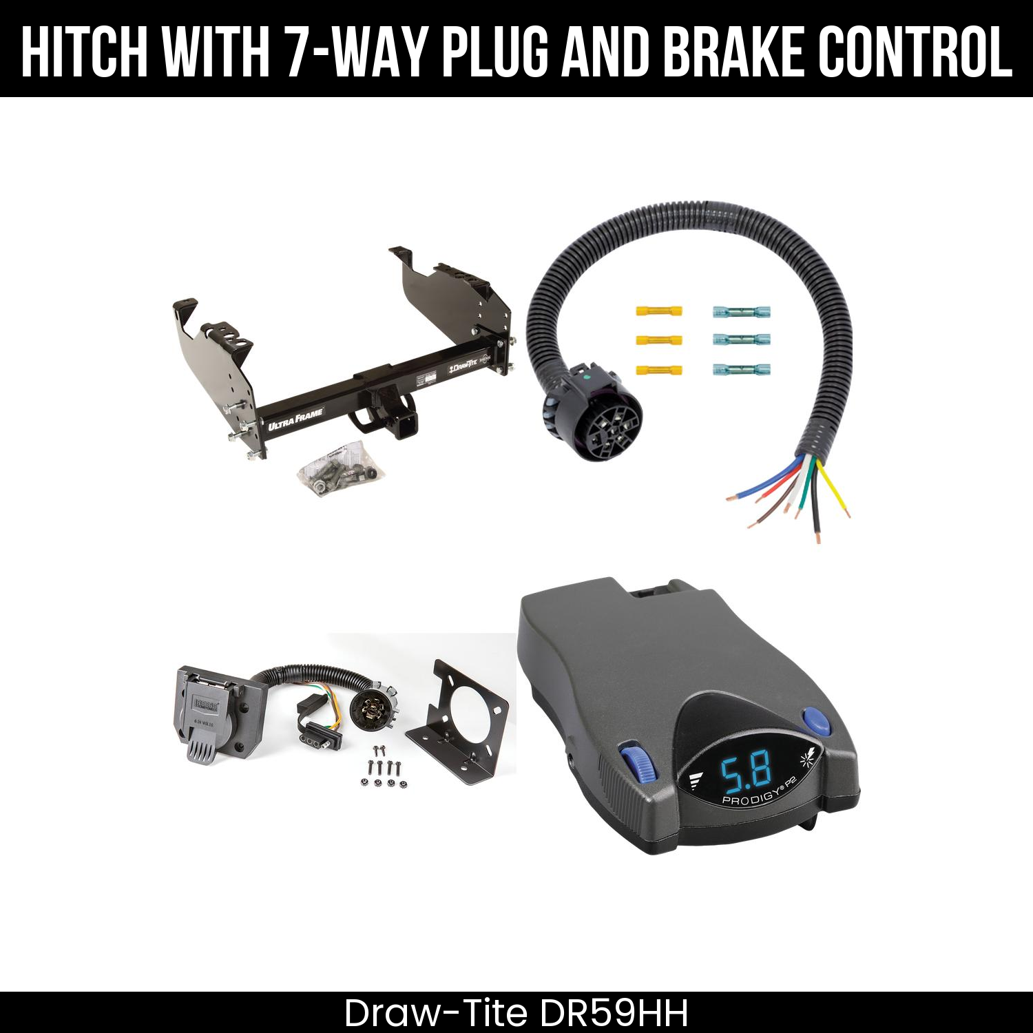 Trailer Hitch , 7-Way , Tekonsha Prodigy P2 Brake Control