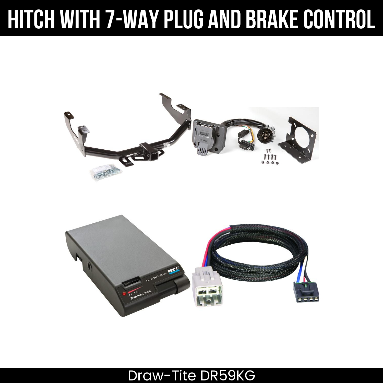 Trailer Hitch , 7-Way , Reese Brakeman Brake Control