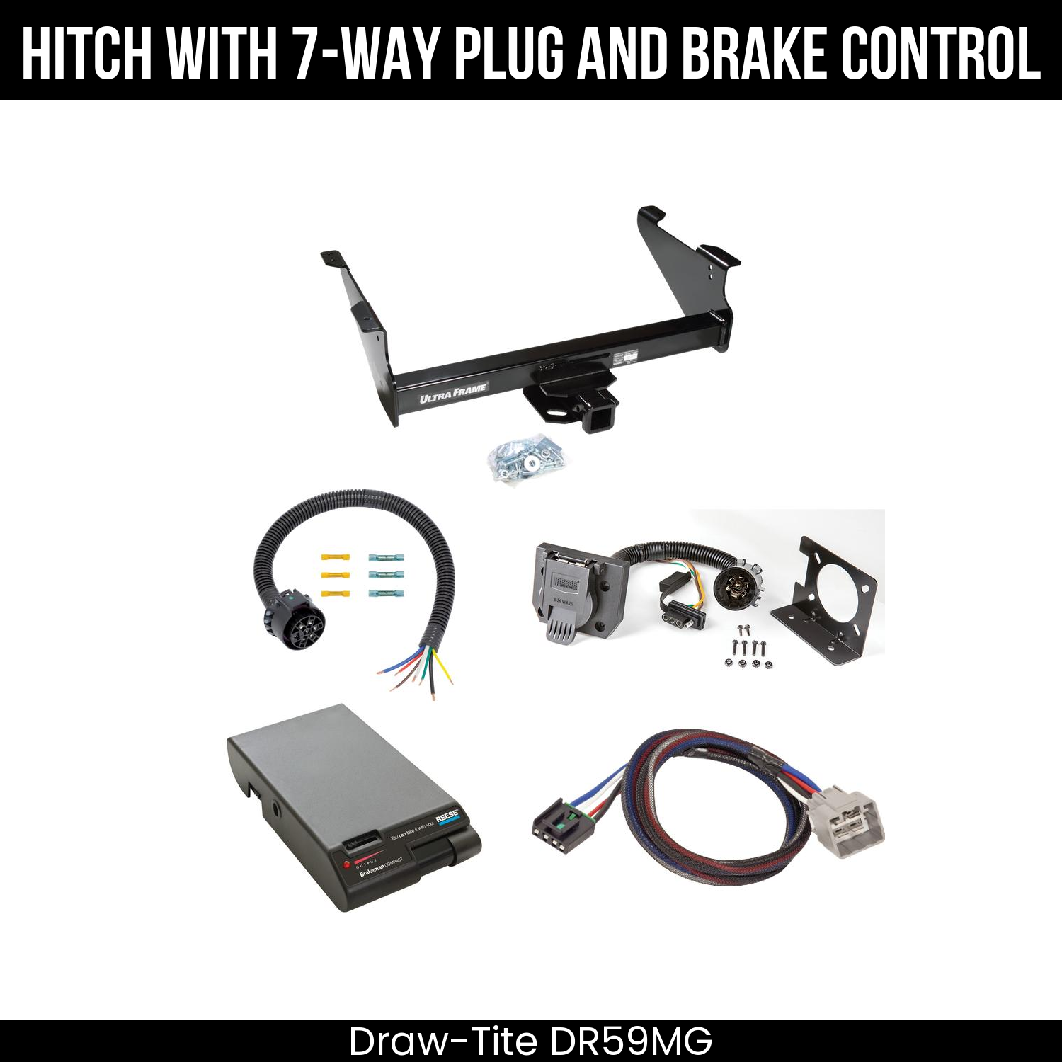 Trailer Hitch , 7-Way , Reese Brakeman Brake Control
