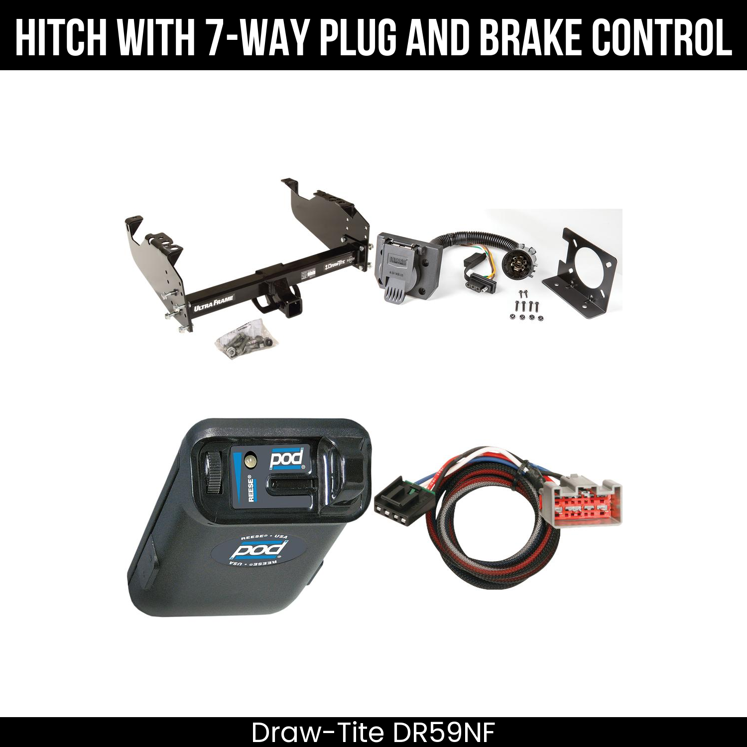Trailer Hitch , 7-Way , Reese POD Brake Control