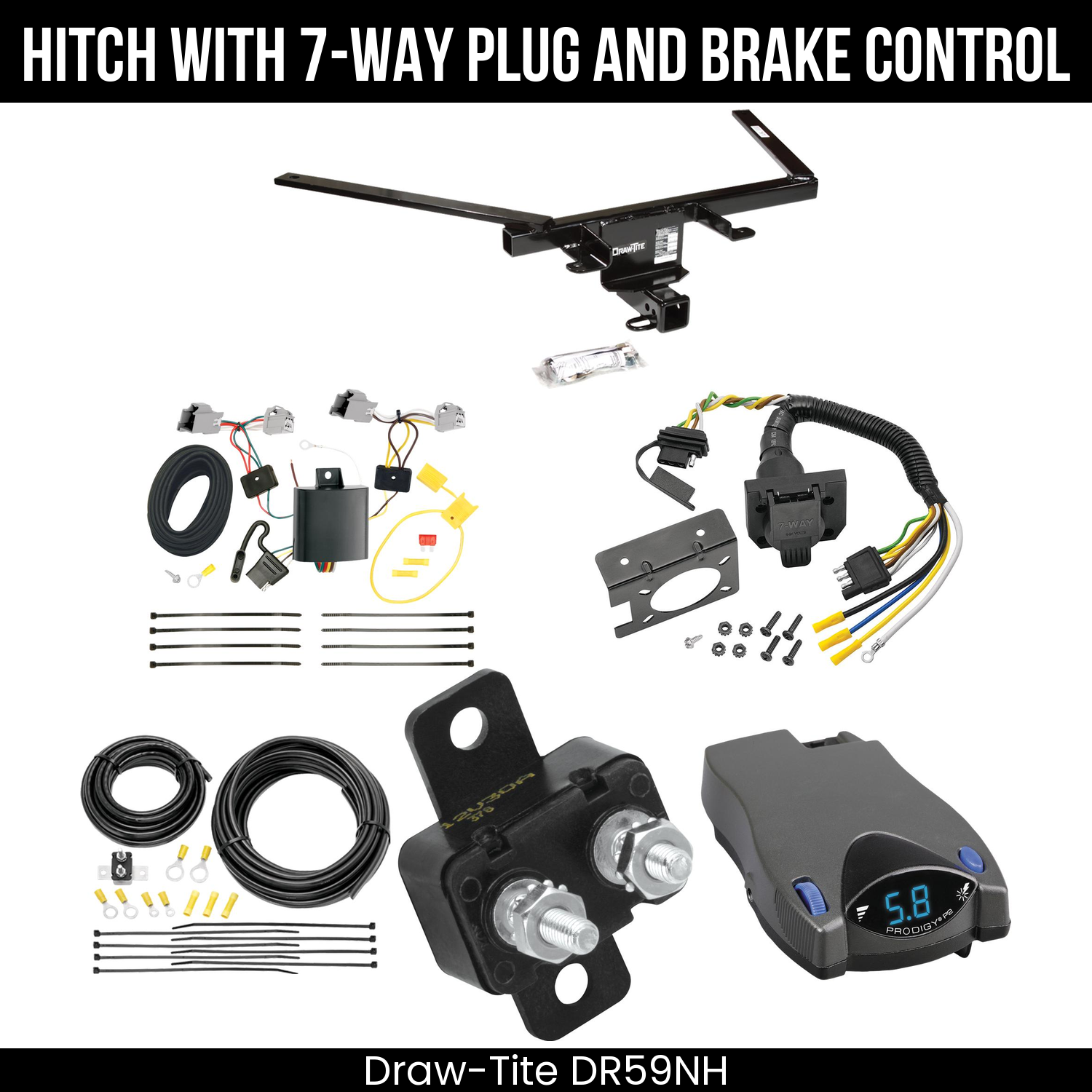 Trailer Hitch , 7-Way , Tekonsha Prodigy P2 Brake Control
